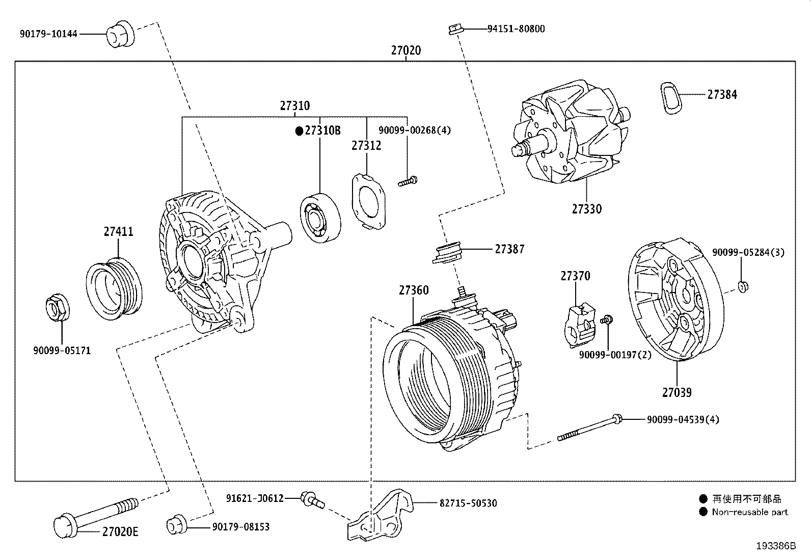 27360-50450 COIL ASSY, ALTERNATOR product image