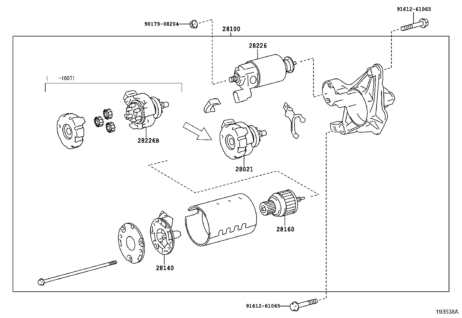 28100-21110 STARTER ASSY product image