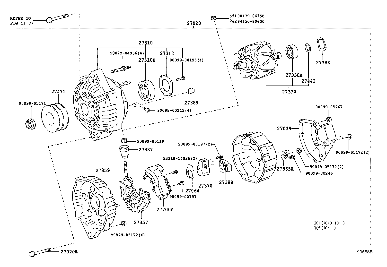 90031-05170 BOLT(FOR ALTERNATOR) product image