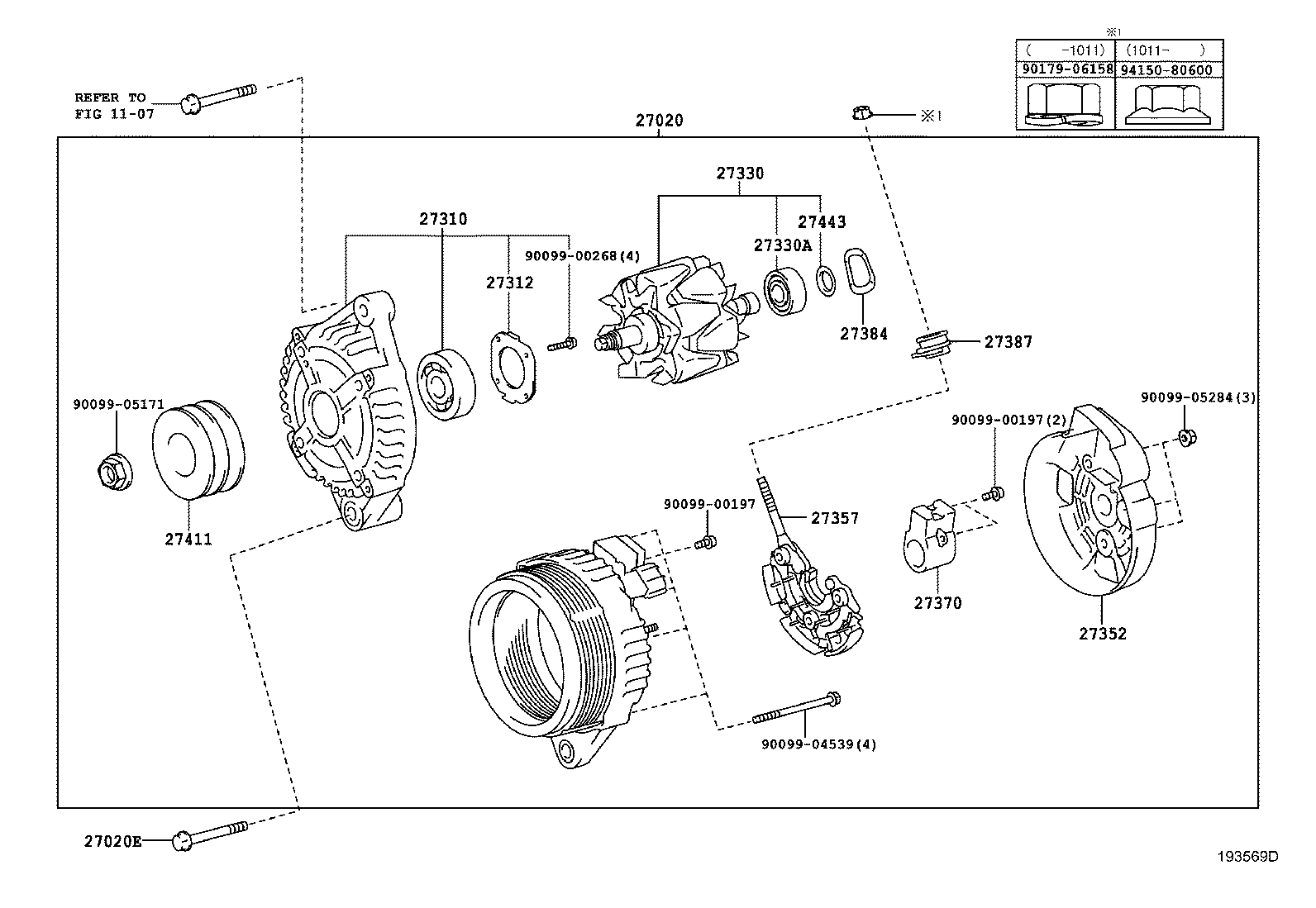 90031-05170 BOLT(FOR ALTERNATOR) product image