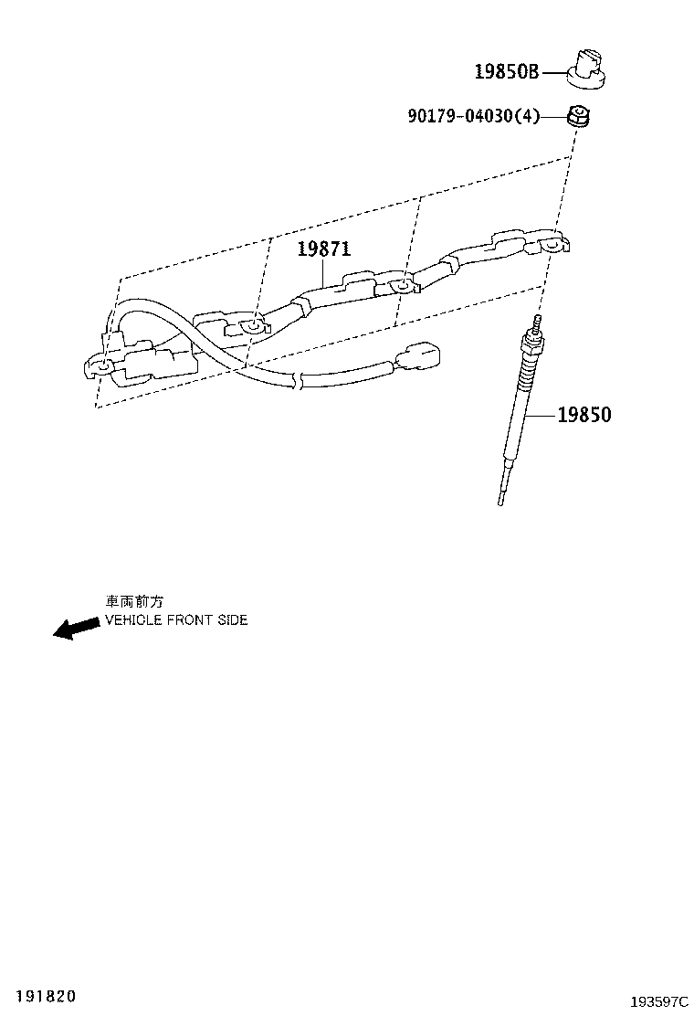 19871-30010 CONNECTOR, GLOW PLUG NO.1 product image