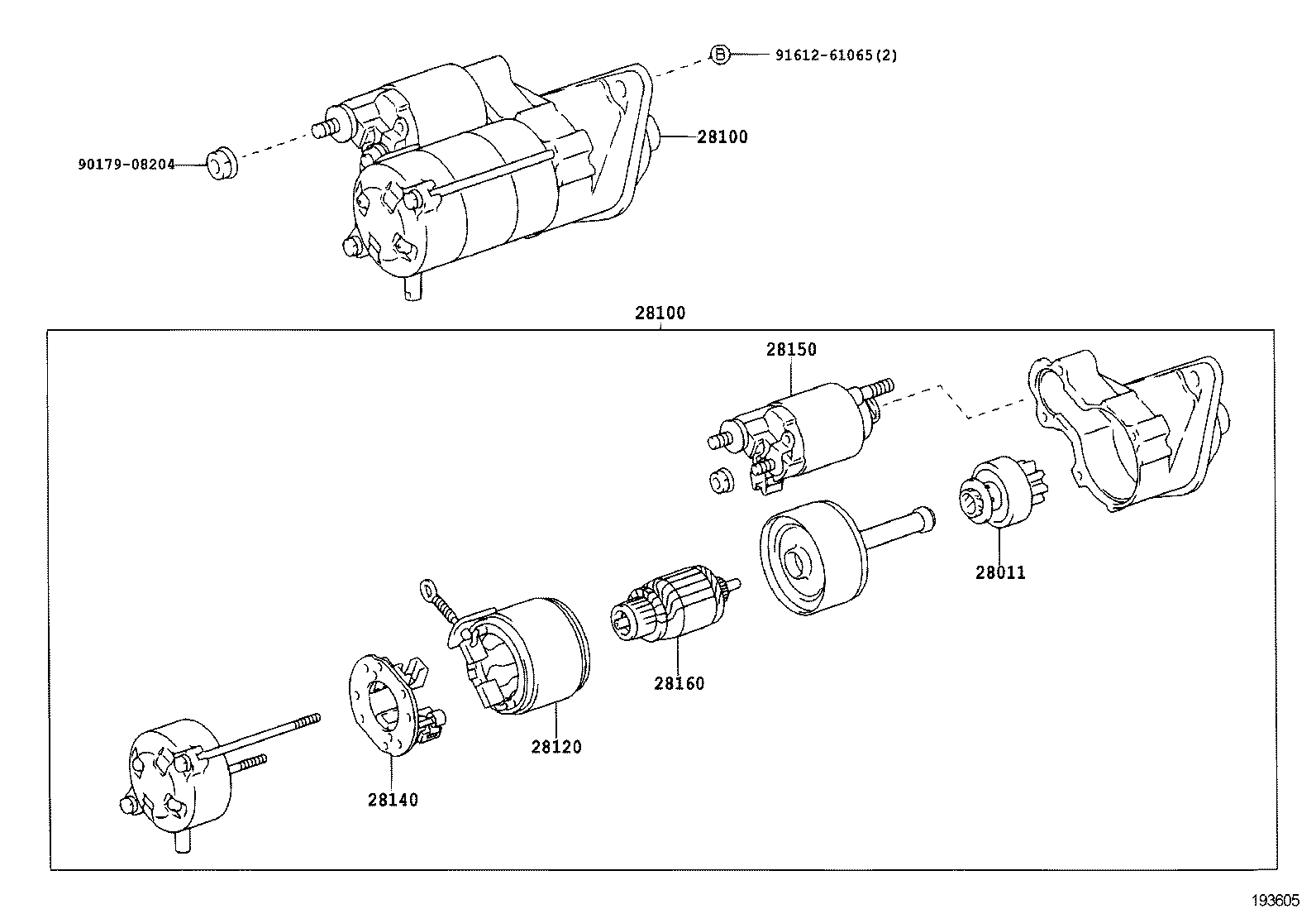 28150-22100 SWITCH ASSY, MAGNET STARTER product image