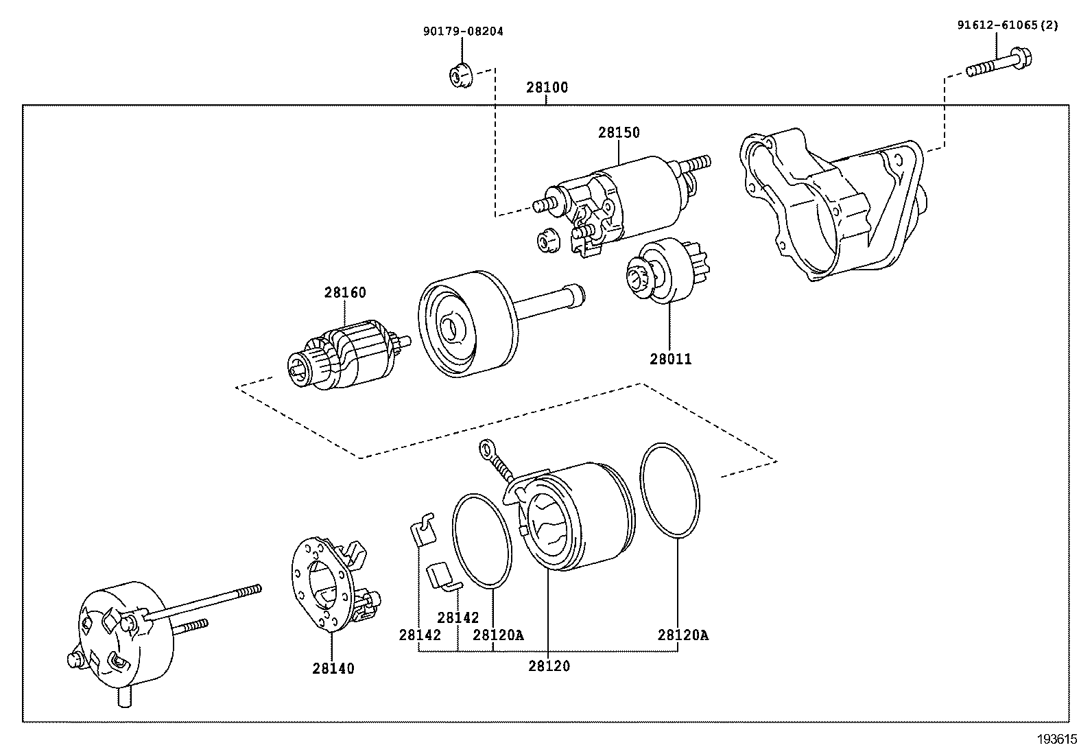 28100-21021 STARTER ASSY product image