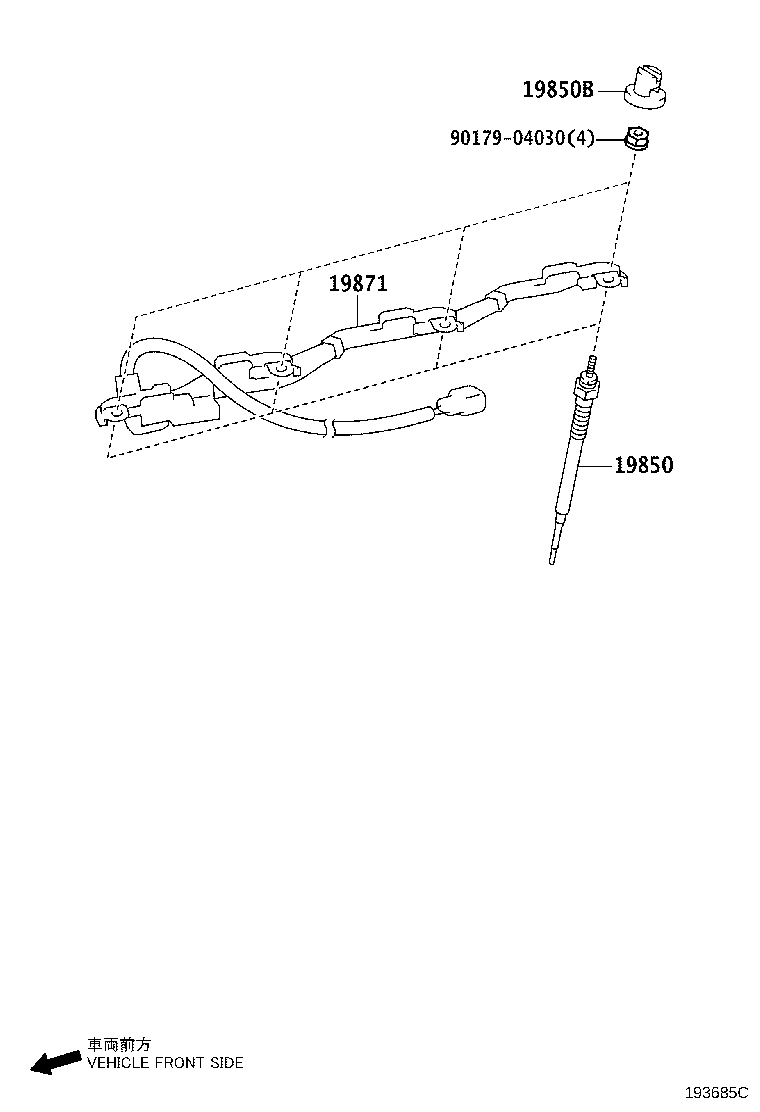 19871-30070 CONNECTOR, GLOW PLUG NO.1 product image