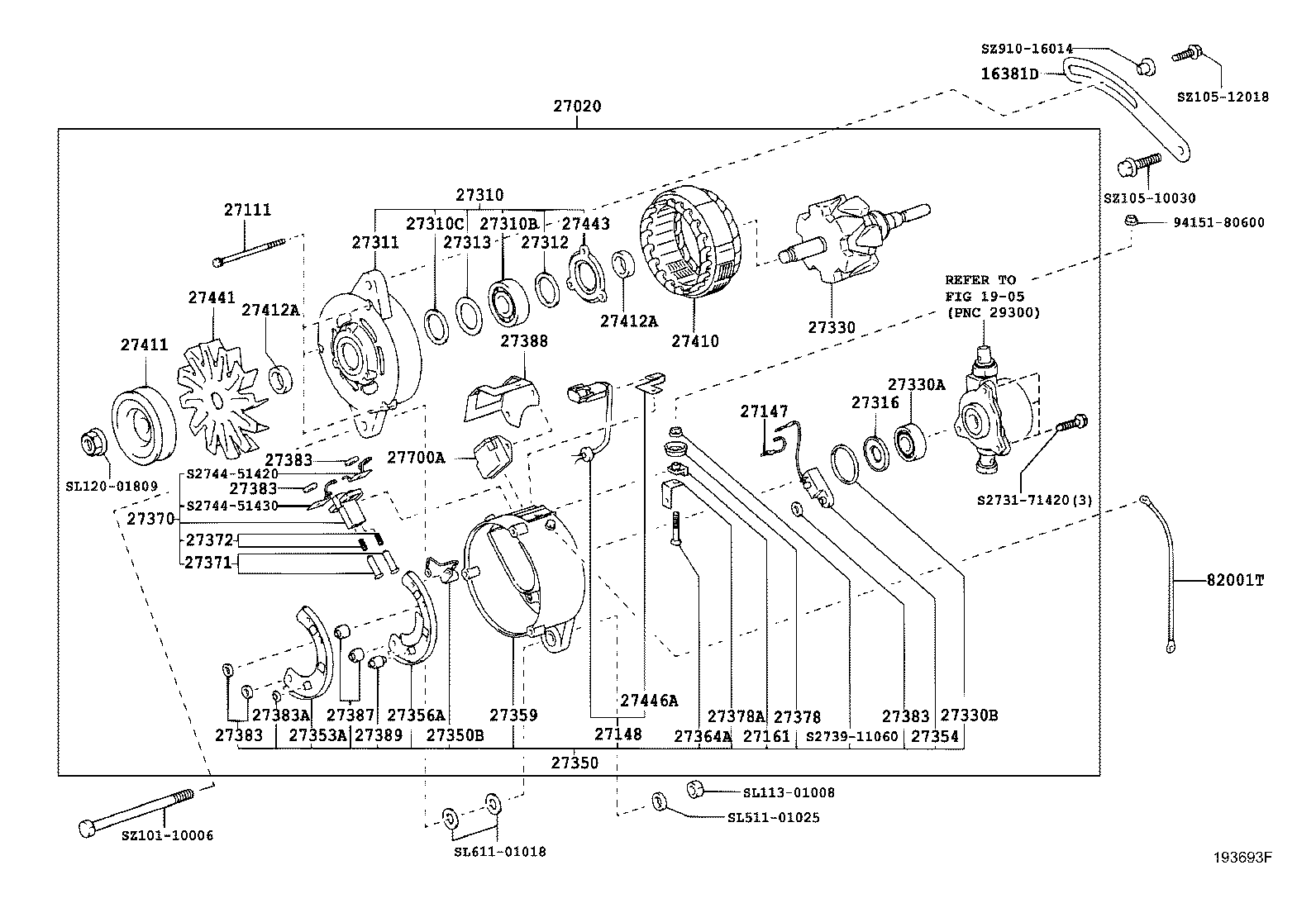 S2705-01112 ALTERNATOR ASSY product image
