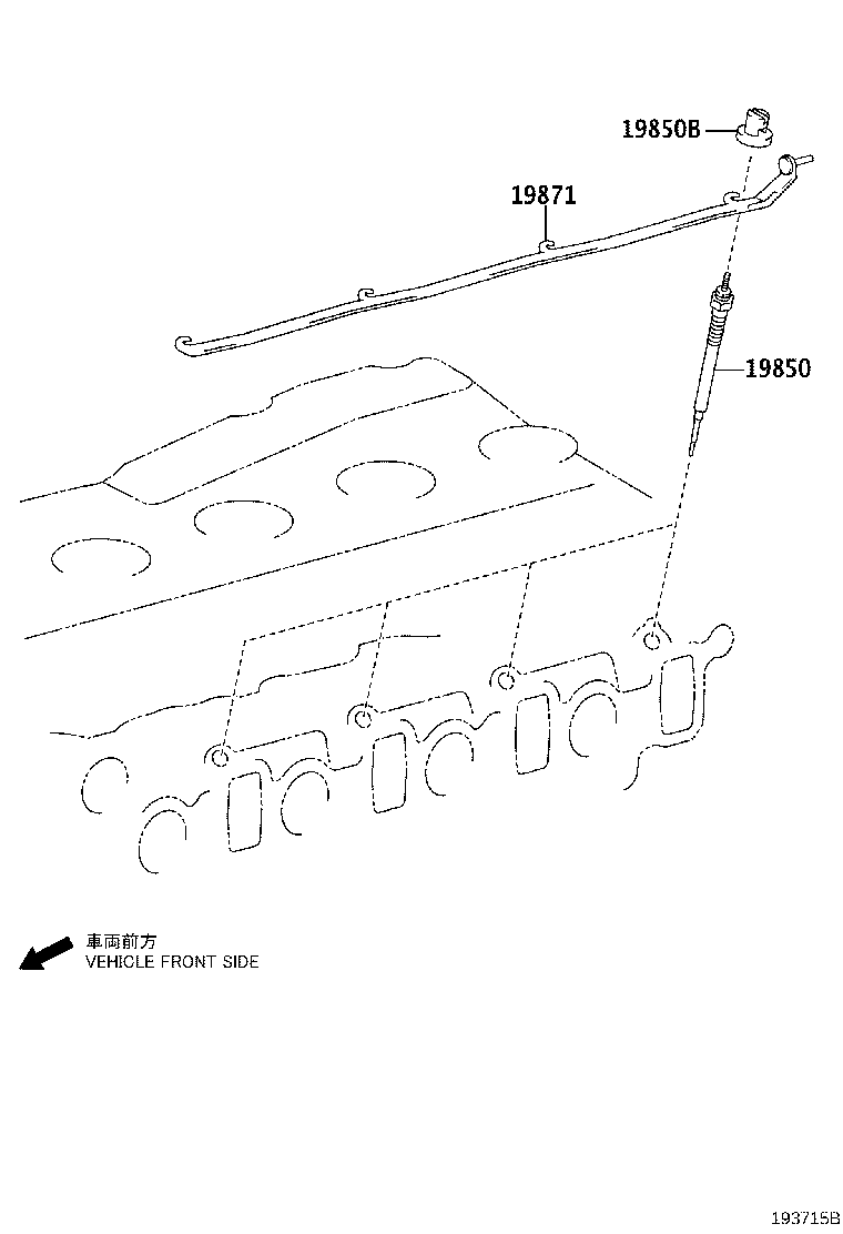 19871-0L012 CONNECTOR, GLOW PLUG NO.1 product image