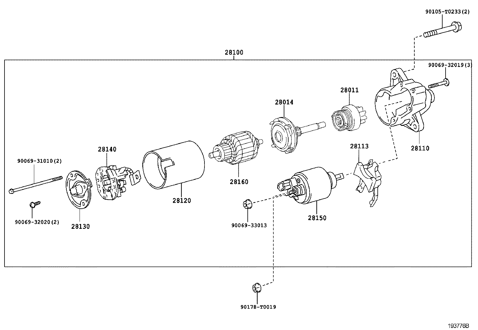 28100-75140 STARTER ASSY product image