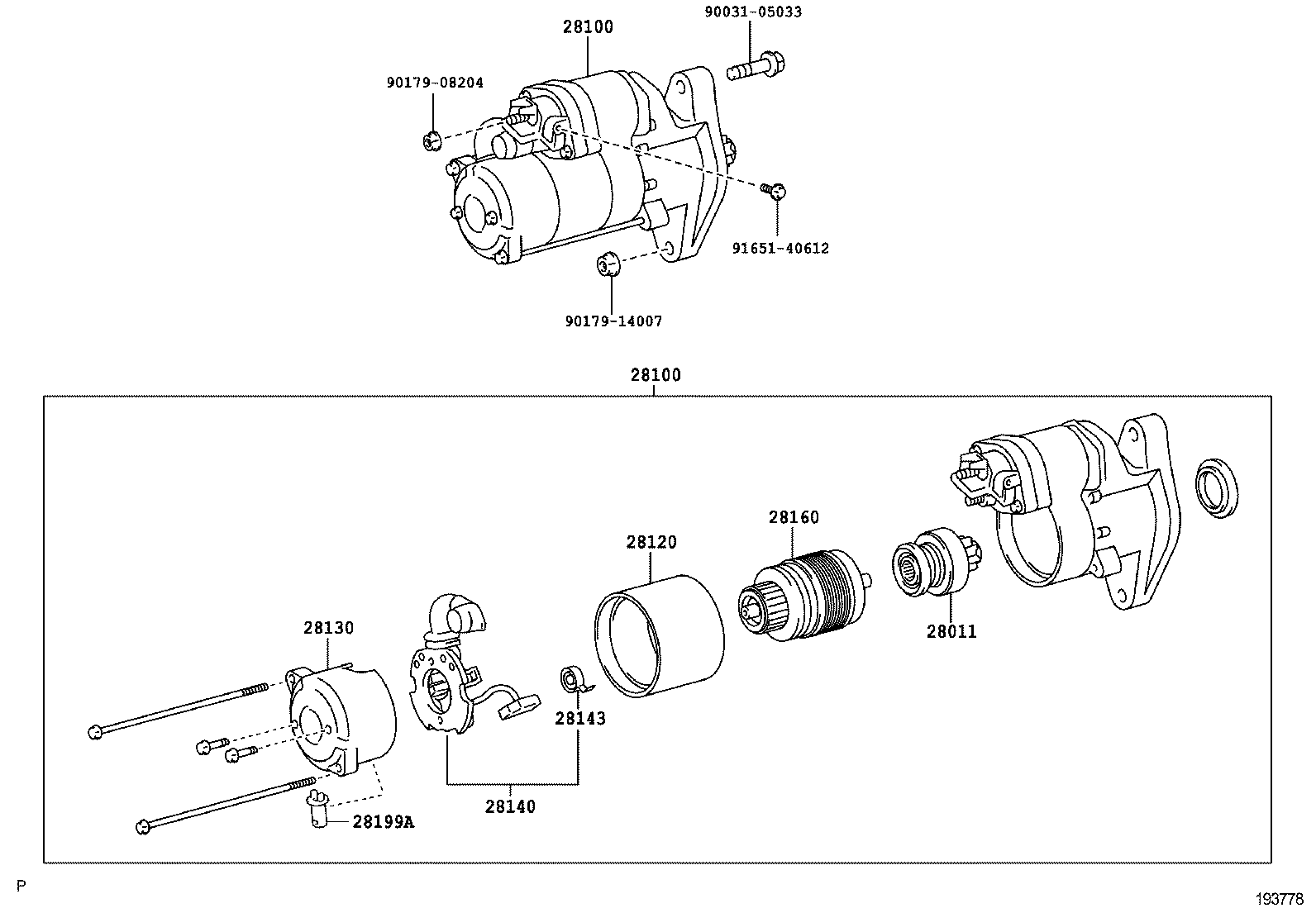 28150-78090 SWITCH ASSY, MAGNET STARTER product image