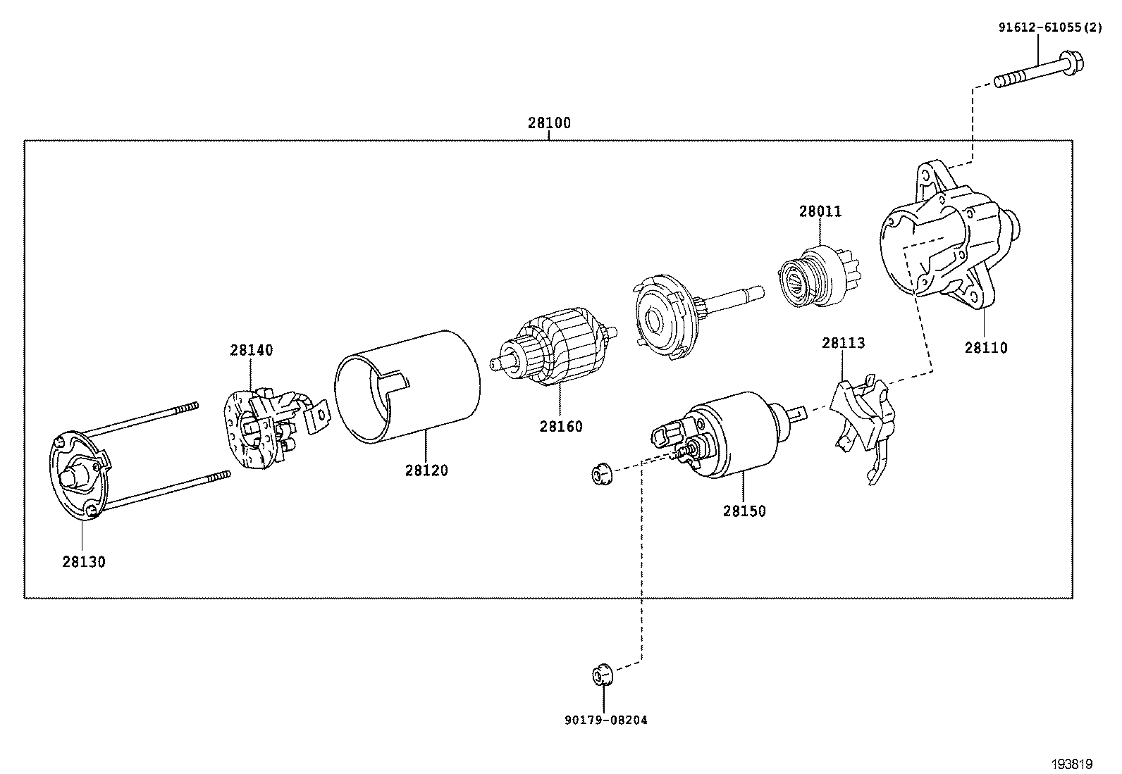 28100-75101 STARTER ASSY product image