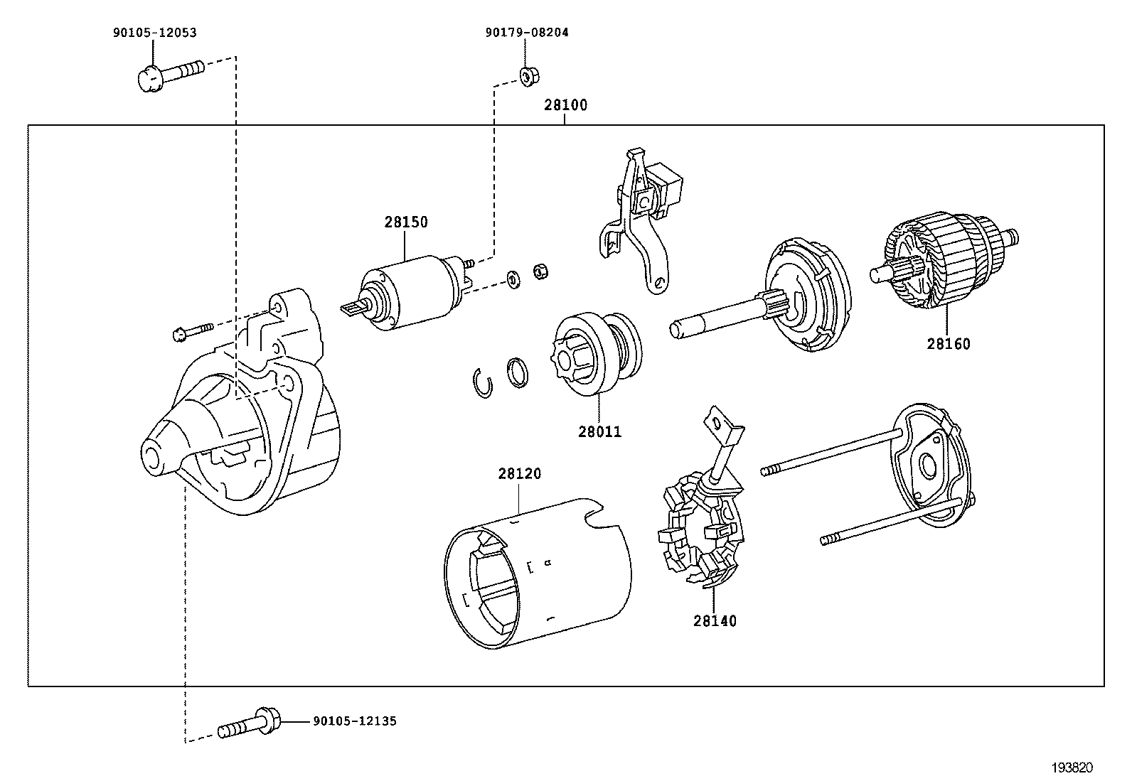 28100-75101 STARTER ASSY product image
