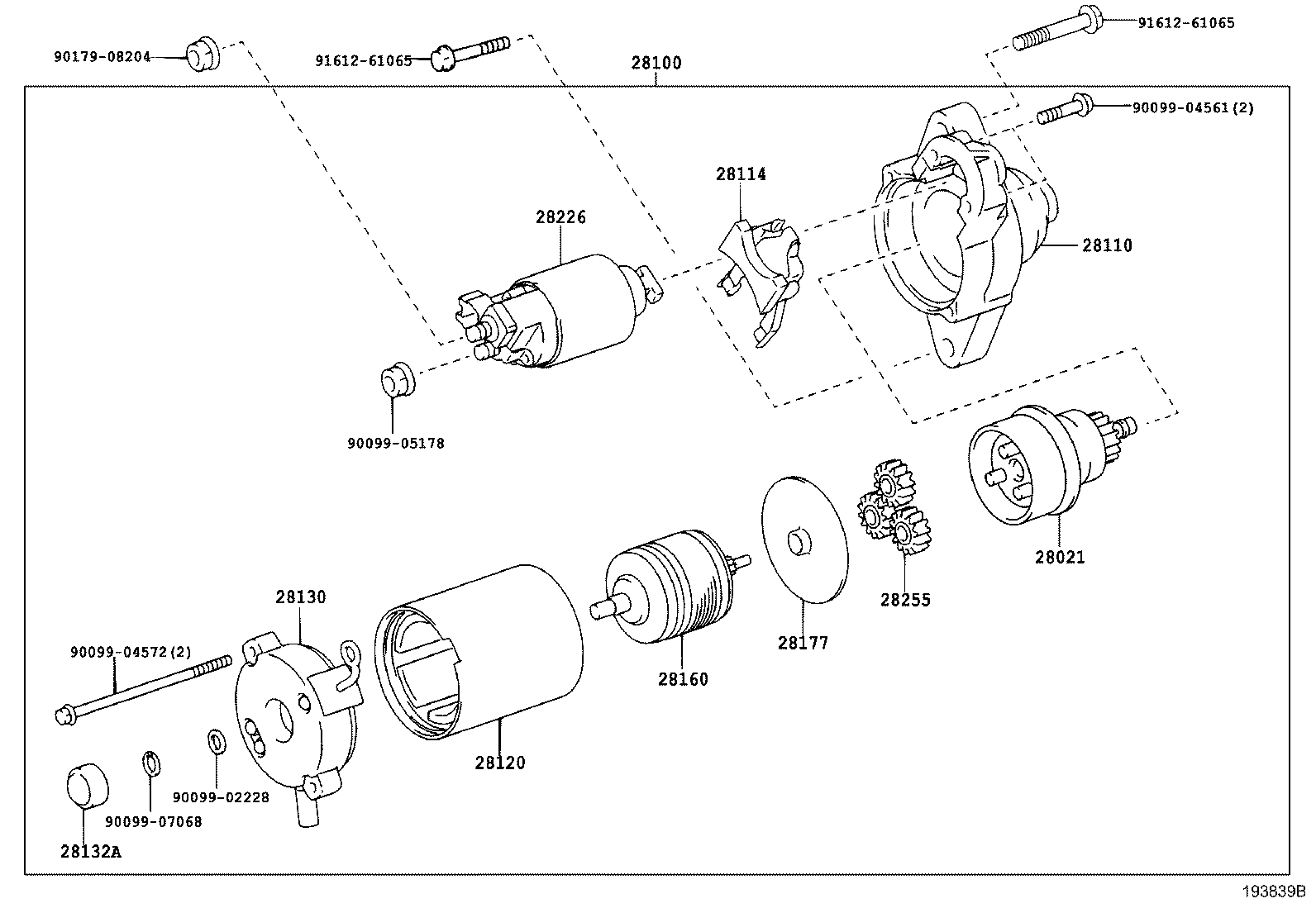 Toyota 28226-21080 STARTER KIT, BATTERY TERMINAL