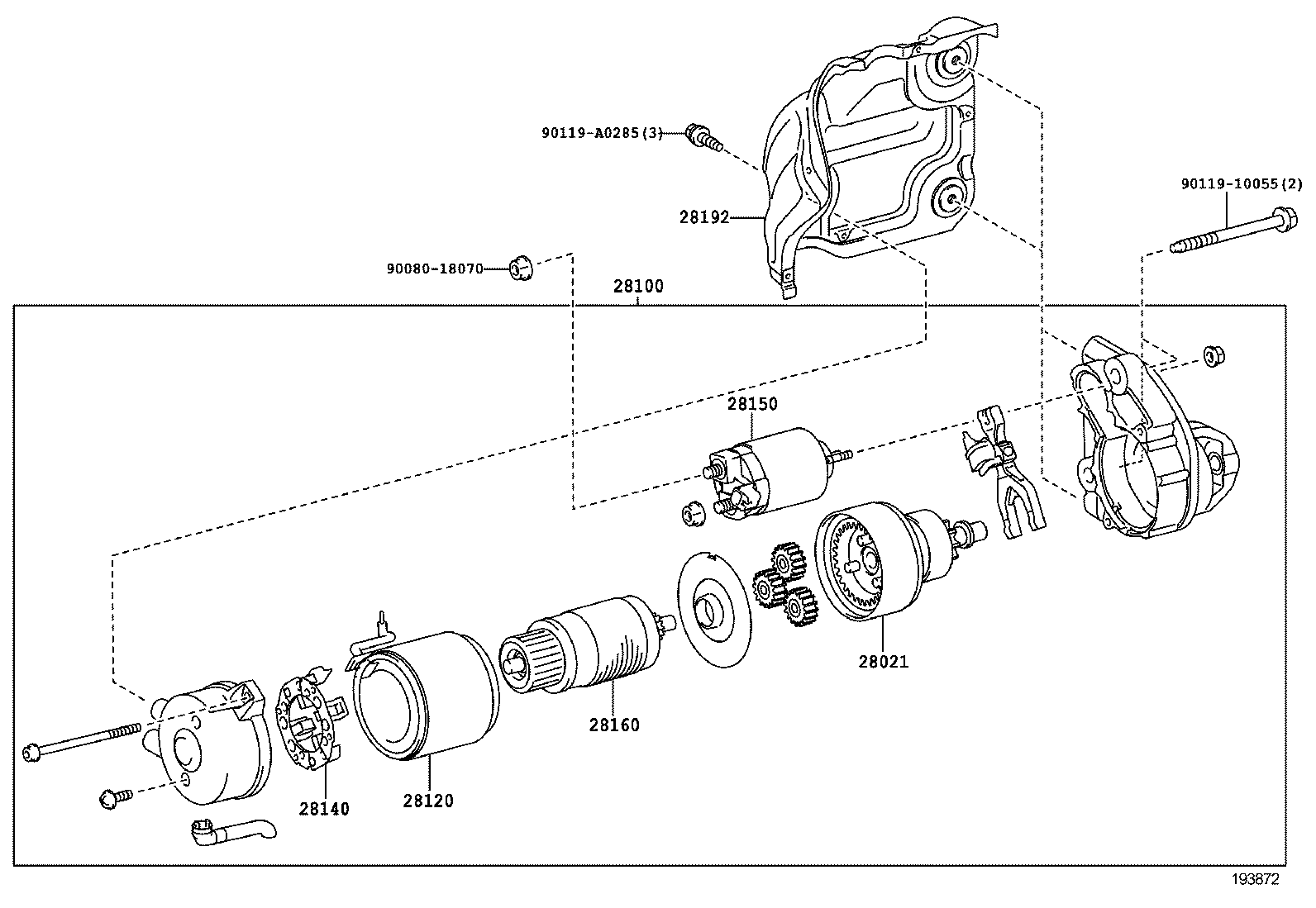 28021-0S031 CLUTCH SUB-ASSY, STARTER CENTER BEARING product image