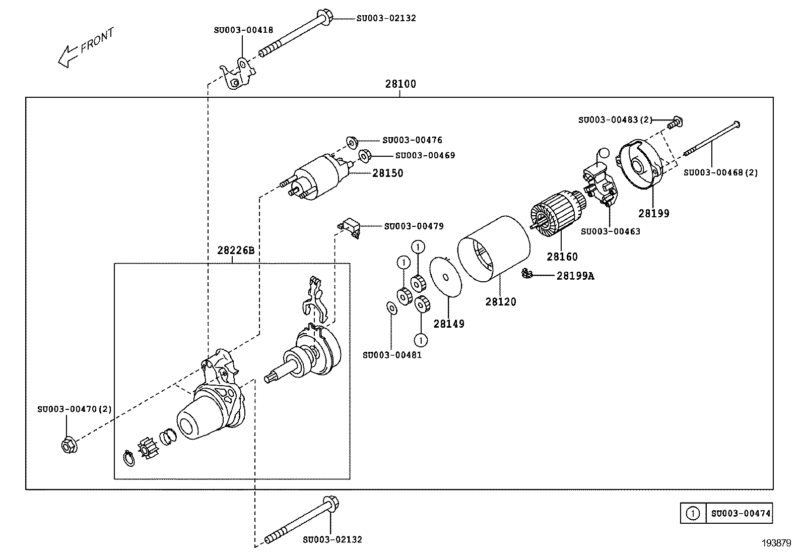 SU003-00451 STARTER ASSY product image