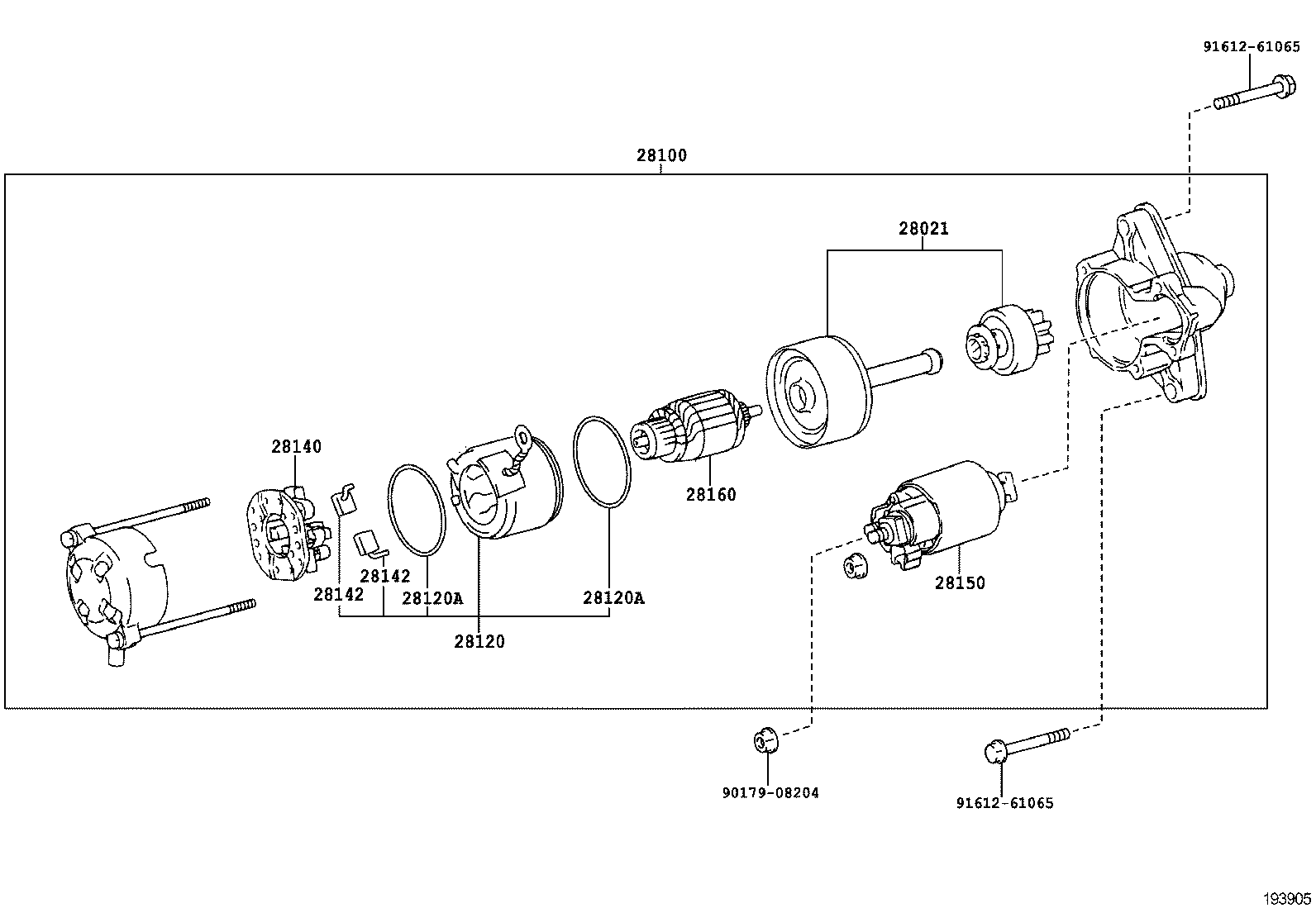 28150-21100 SWITCH ASSY, MAGNET STARTER product image