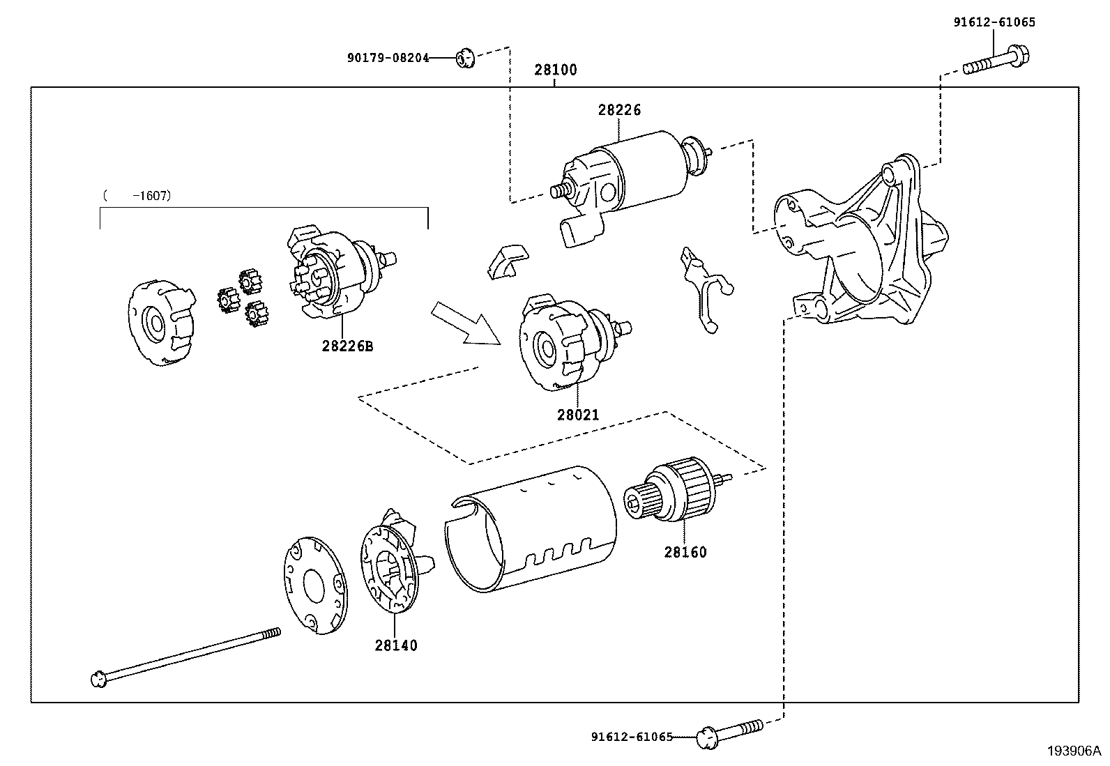 28120-21130 YOKE ASSY, STARTER product image