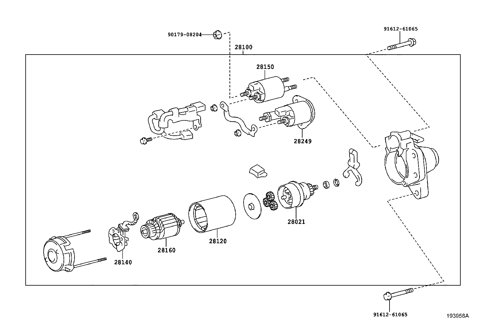 28120-21130 YOKE ASSY, STARTER product image
