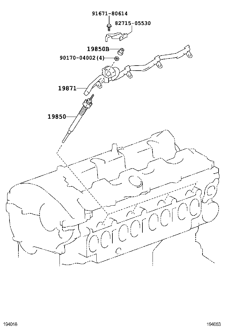 19871-0R010 CONNECTOR, GLOW PLUG NO.1 product image