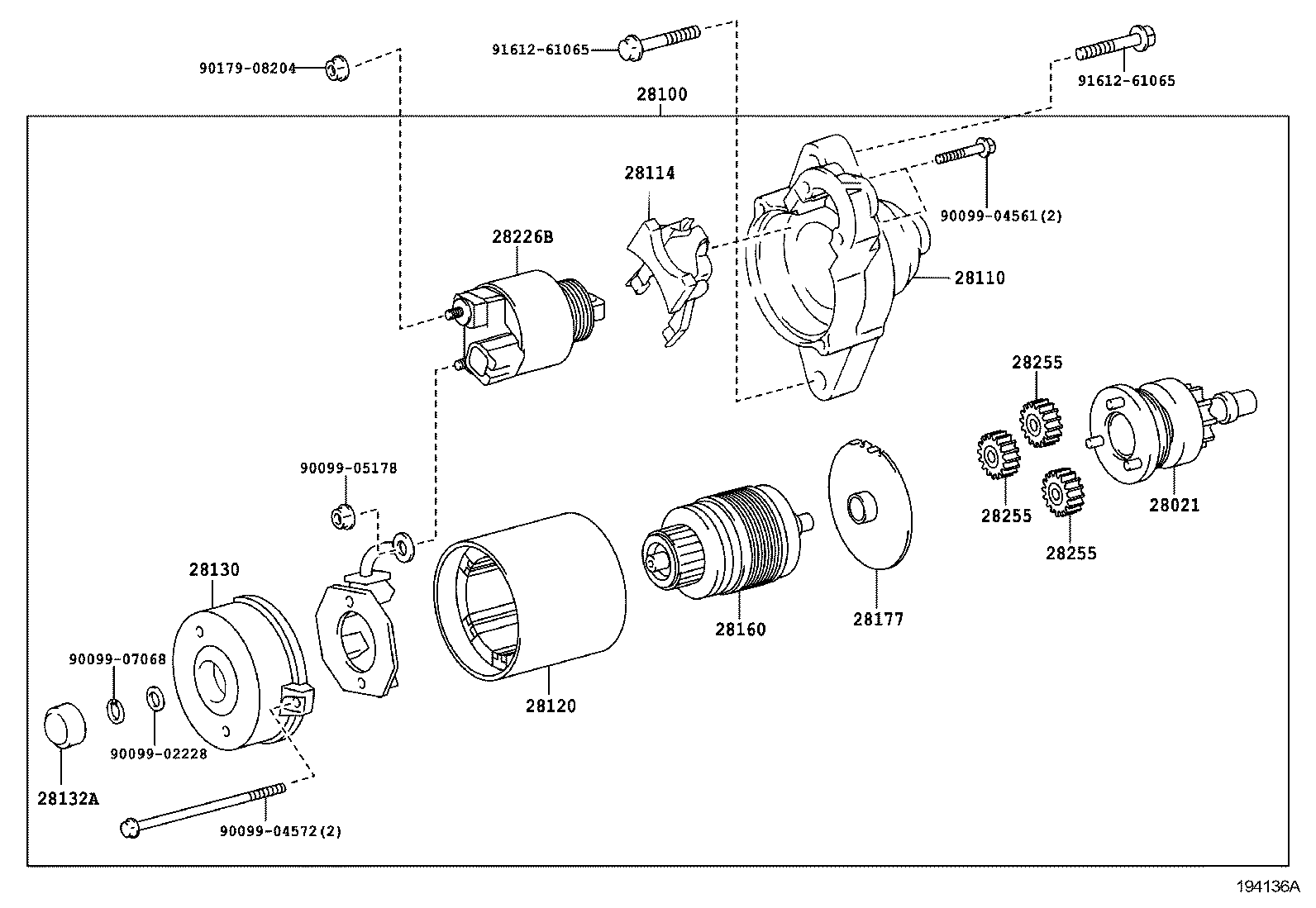 28100-22090 STARTER ASSY product image