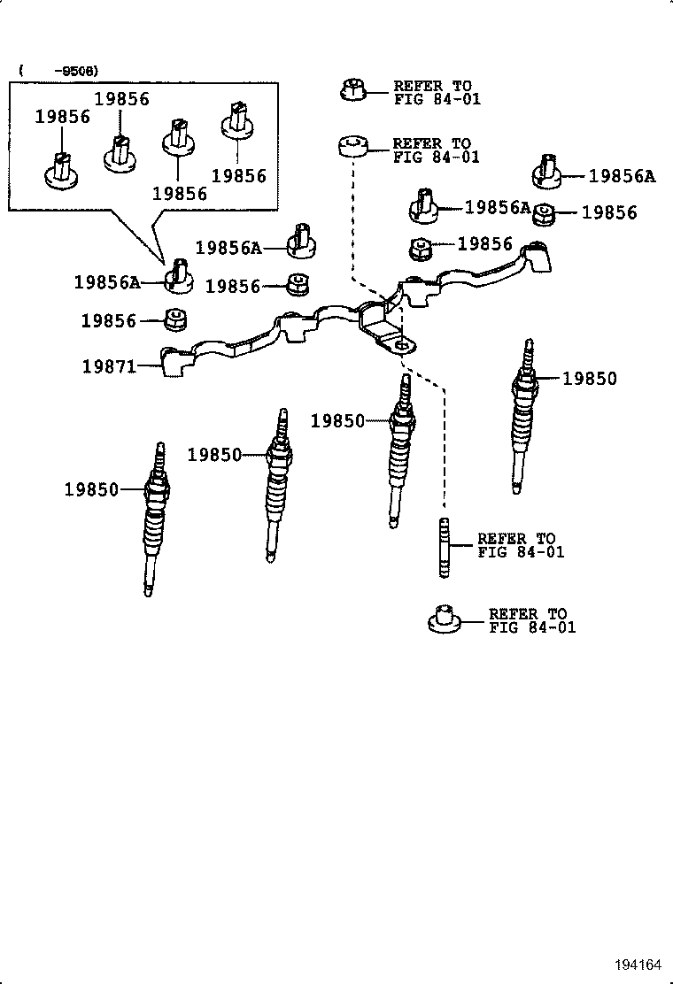 19871-54040 CONNECTOR, GLOW PLUG NO.1 product image
