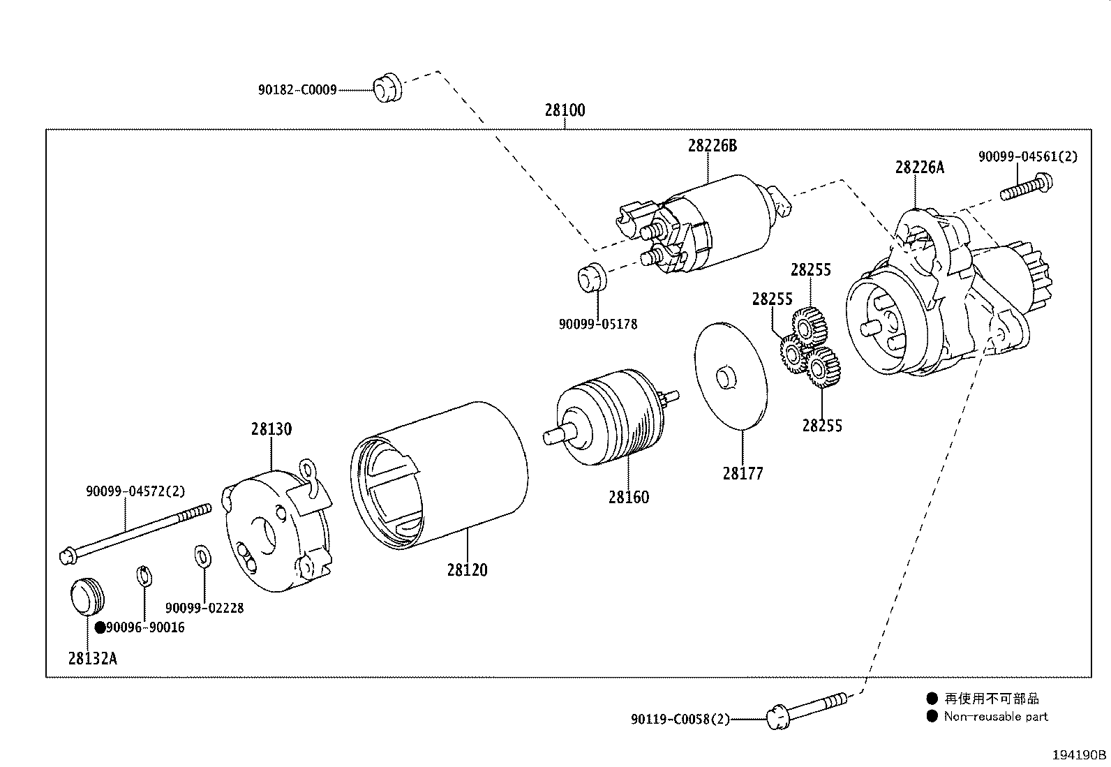 28100-0T170 STARTER ASSY product image