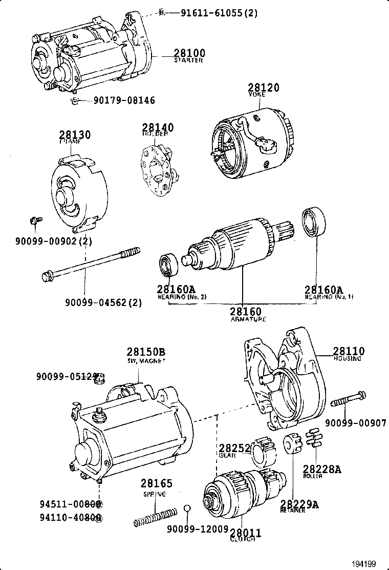 28100-56240 STARTER ASSY product image