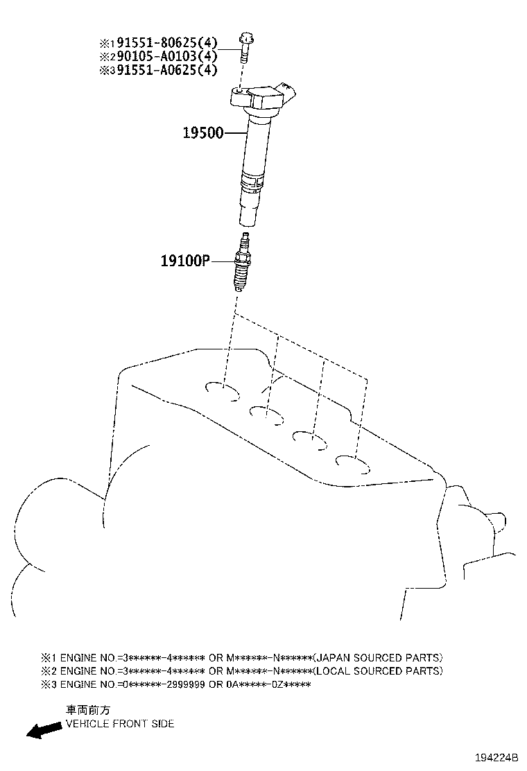 90919-A2007 COIL ASSY, IGNITION product image