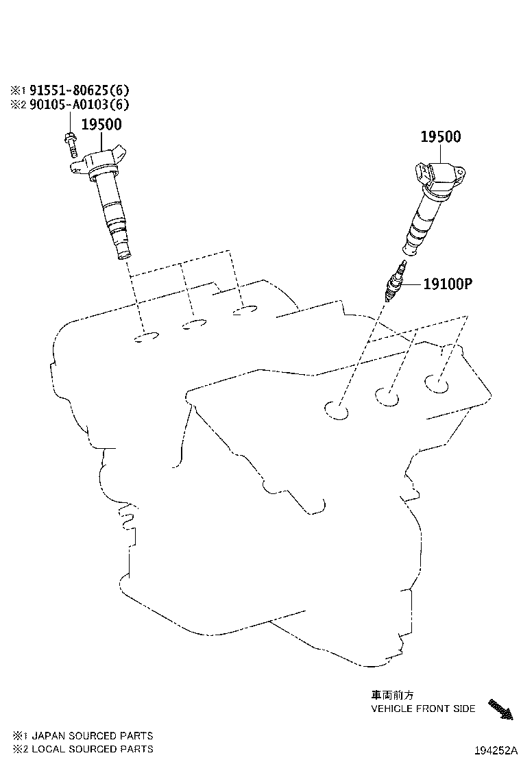 90919-A2007 COIL ASSY, IGNITION product image