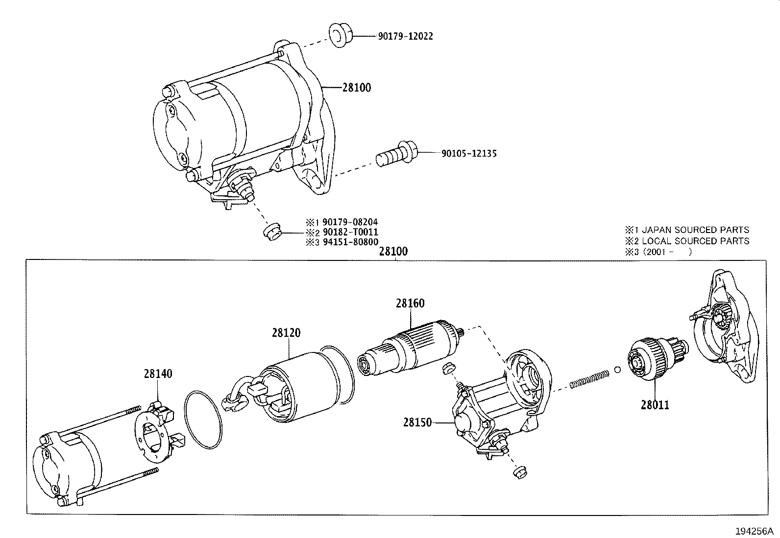 28100-30120 STARTER ASSY product image