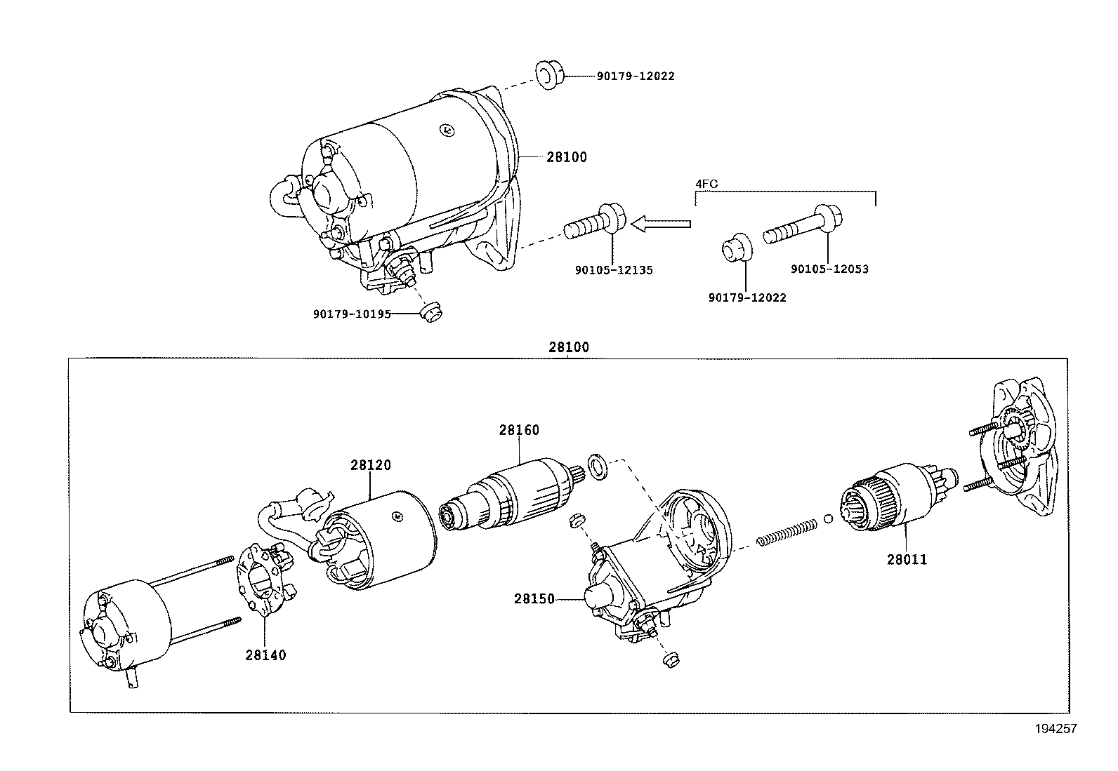 28100-30120 STARTER ASSY product image