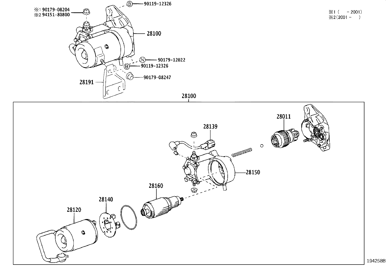 28100-30120 STARTER ASSY product image