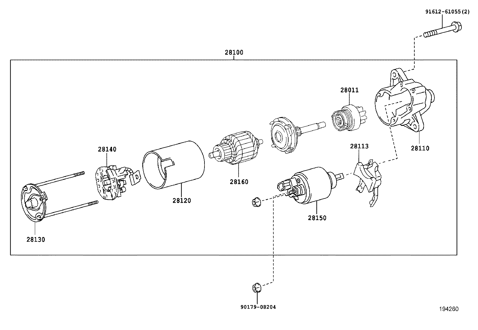 28100-30120 STARTER ASSY product image