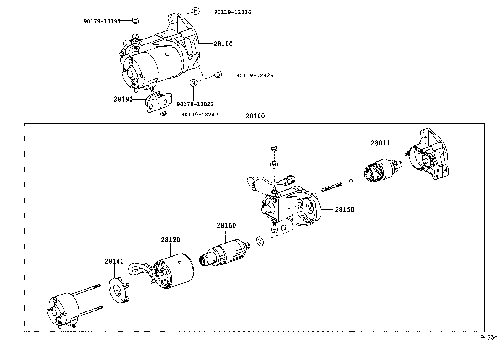 28100-30120 STARTER ASSY product image