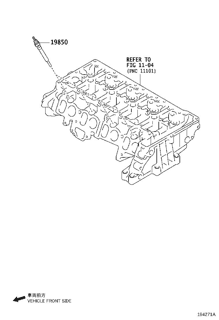 19871-0R010 CONNECTOR, GLOW PLUG NO.1 product image