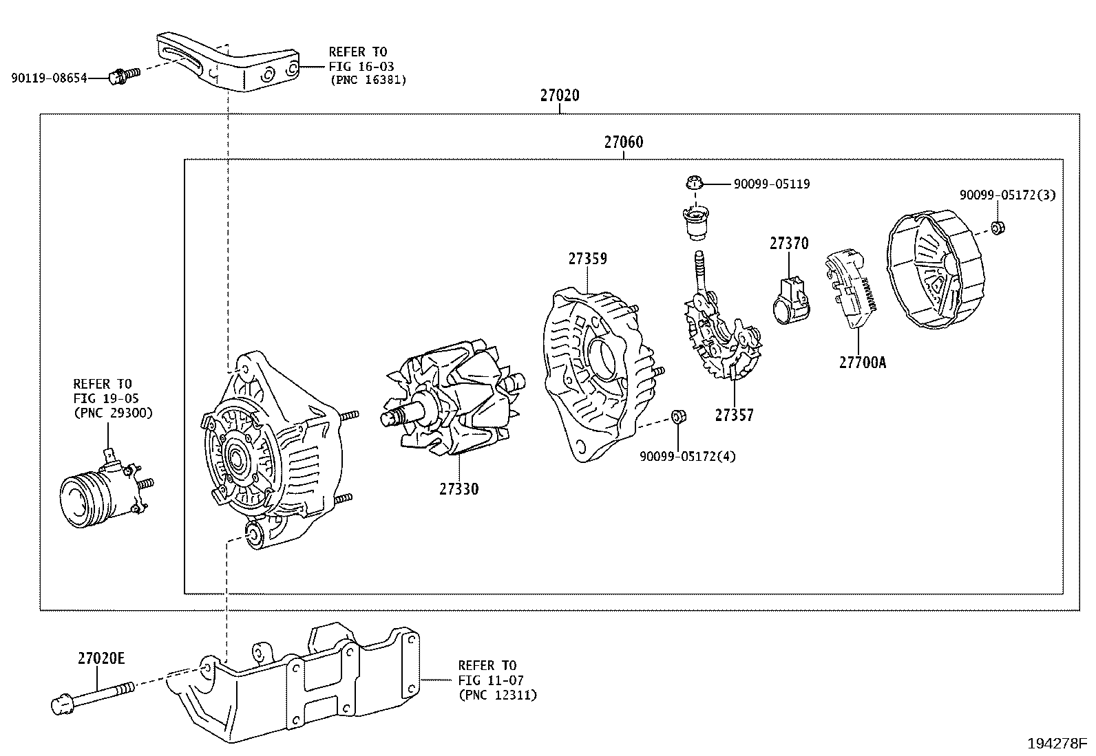 27360-11300 COIL ASSY, ALTERNATOR product image