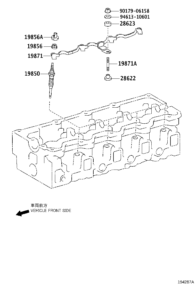 19871-11020 CONNECTOR, GLOW PLUG NO.1 product image