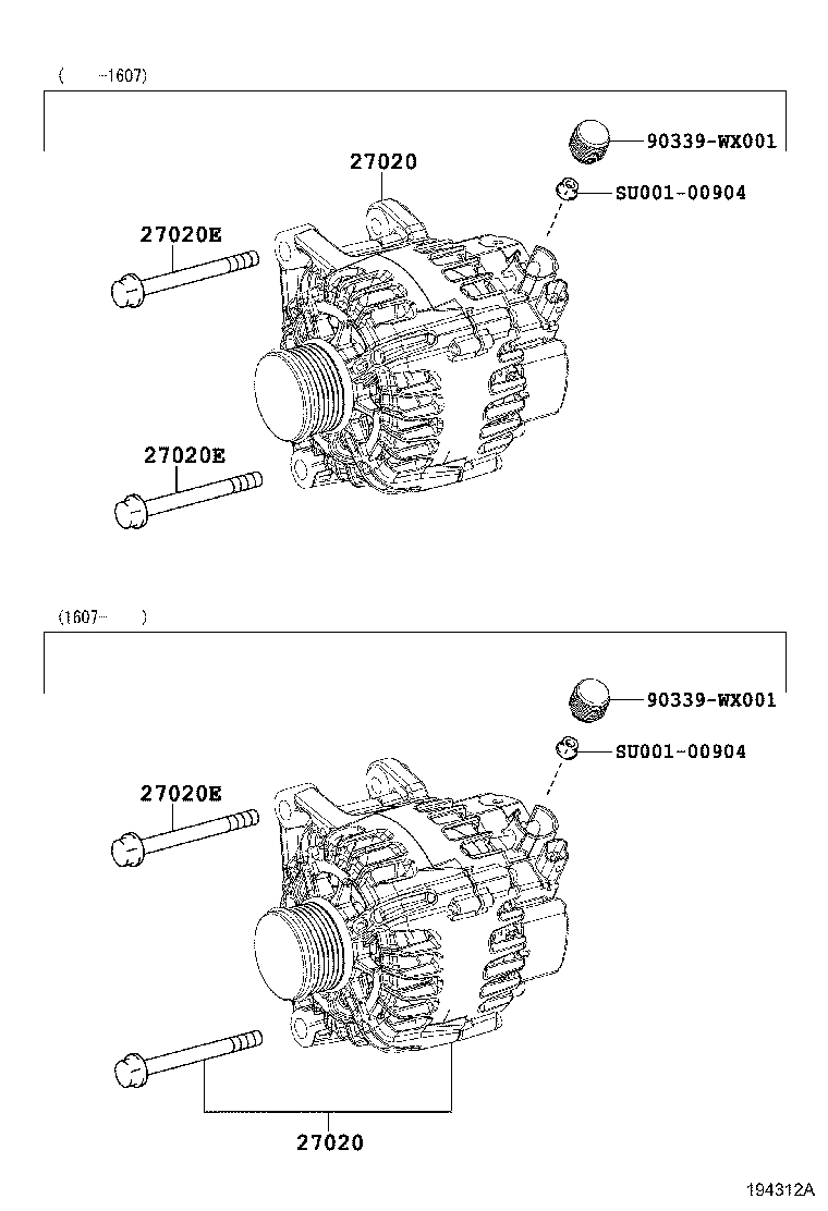 27060-0Q170 ALTERNATOR ASSY product image