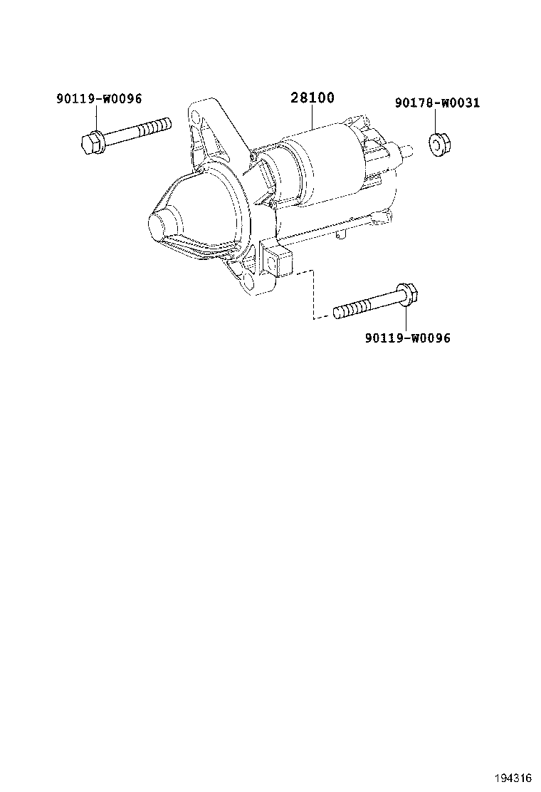 28100-0Q100 STARTER ASSY product image