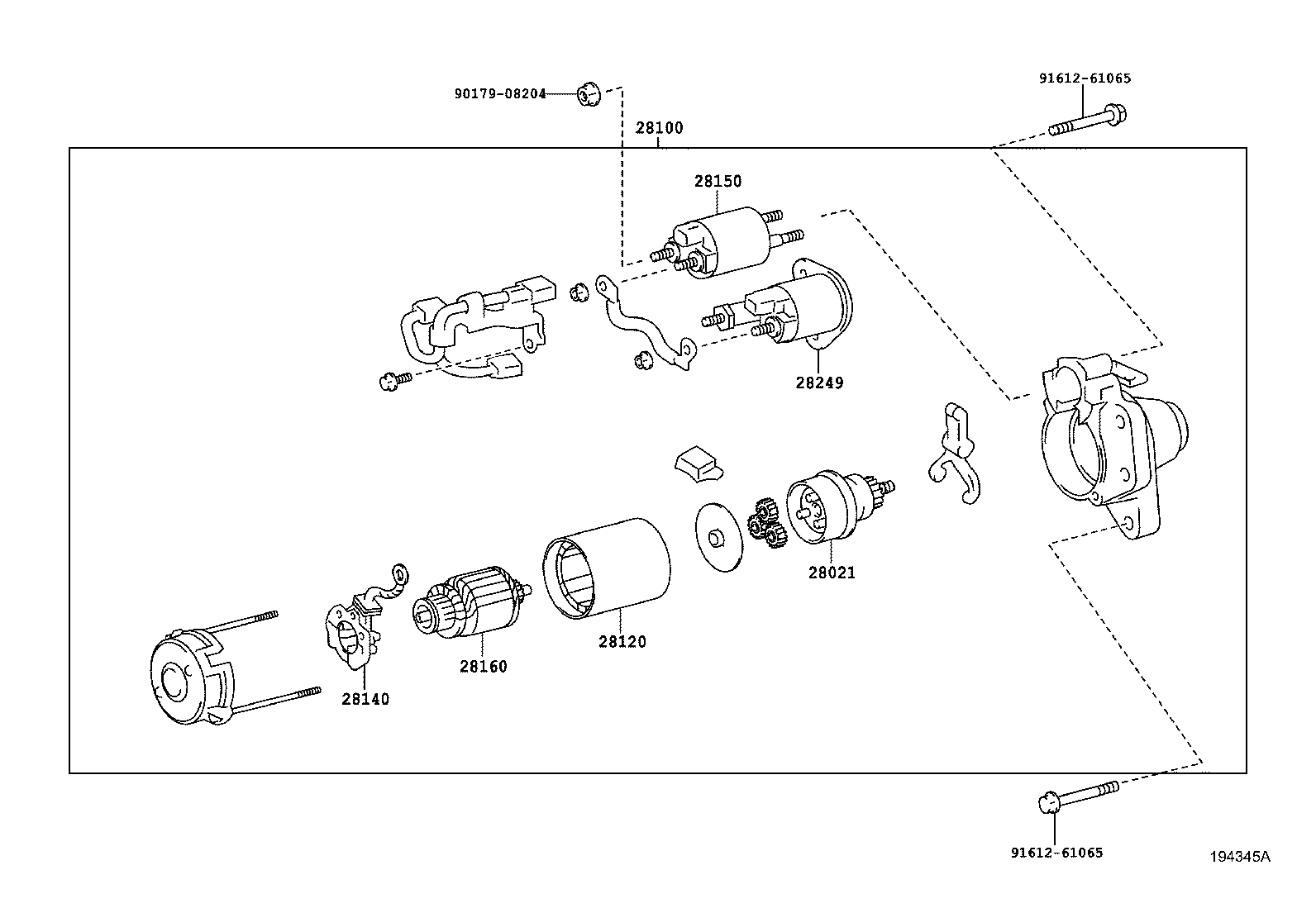28100-21110 STARTER ASSY product image