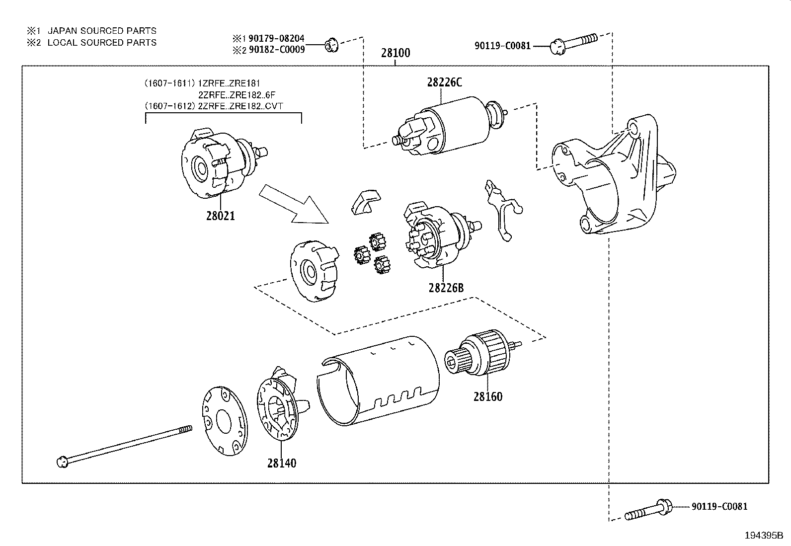 28100-0T221 STARTER ASSY product image
