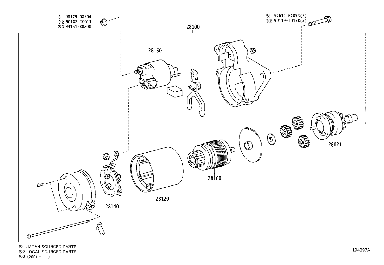 28100-30120 STARTER ASSY product image
