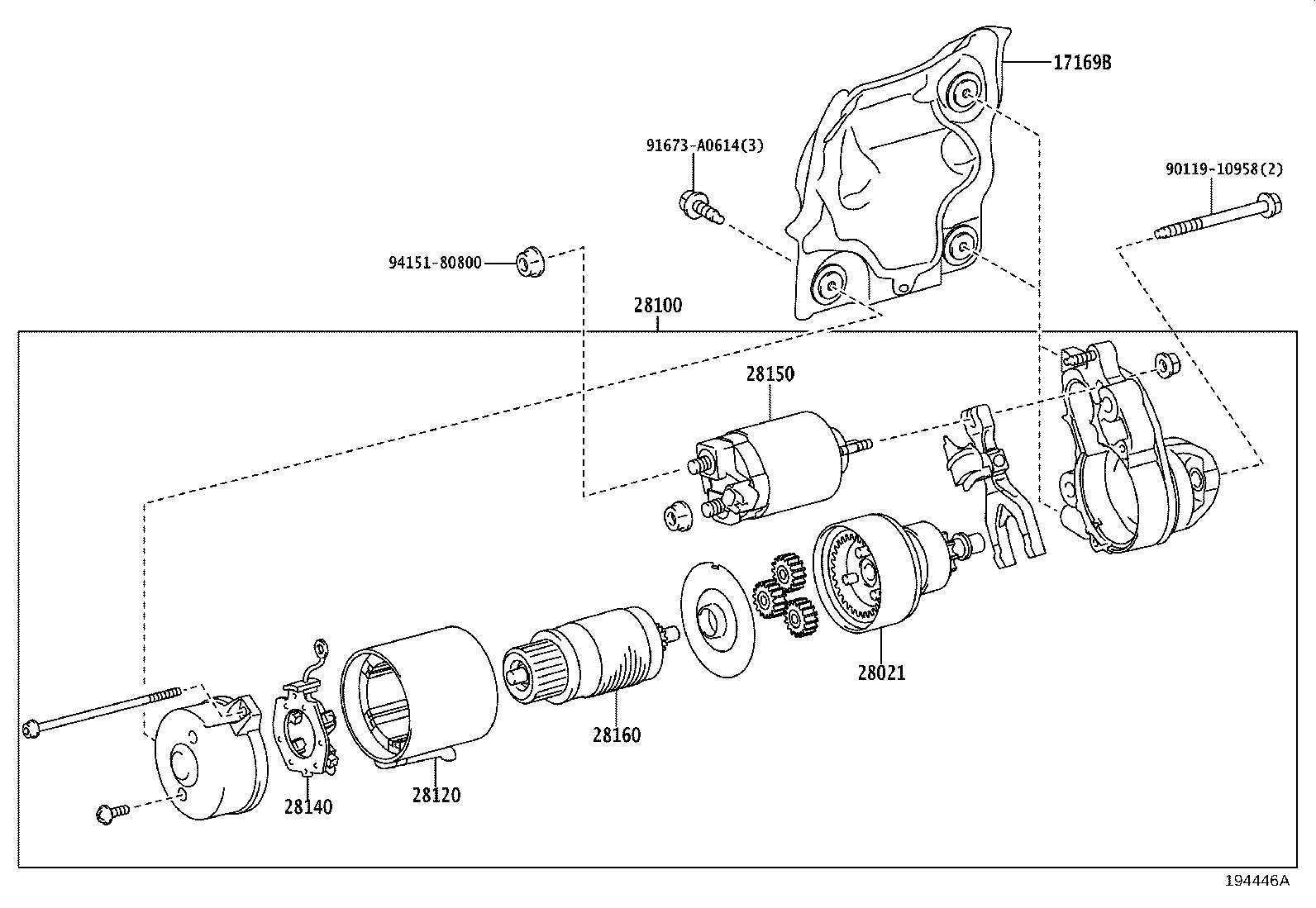 Toyota 28021-38070 CLUTCH SUB-ASSY, STARTER CENTER BEARING