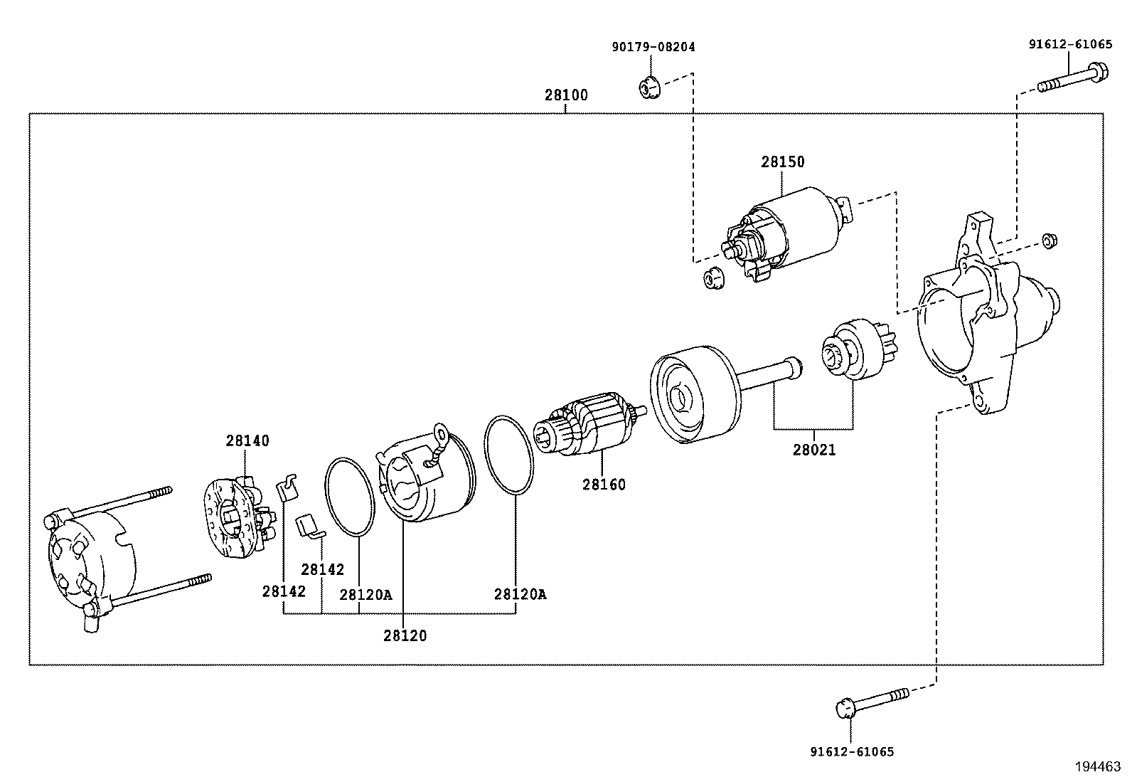 28100-47220 STARTER ASSY product image
