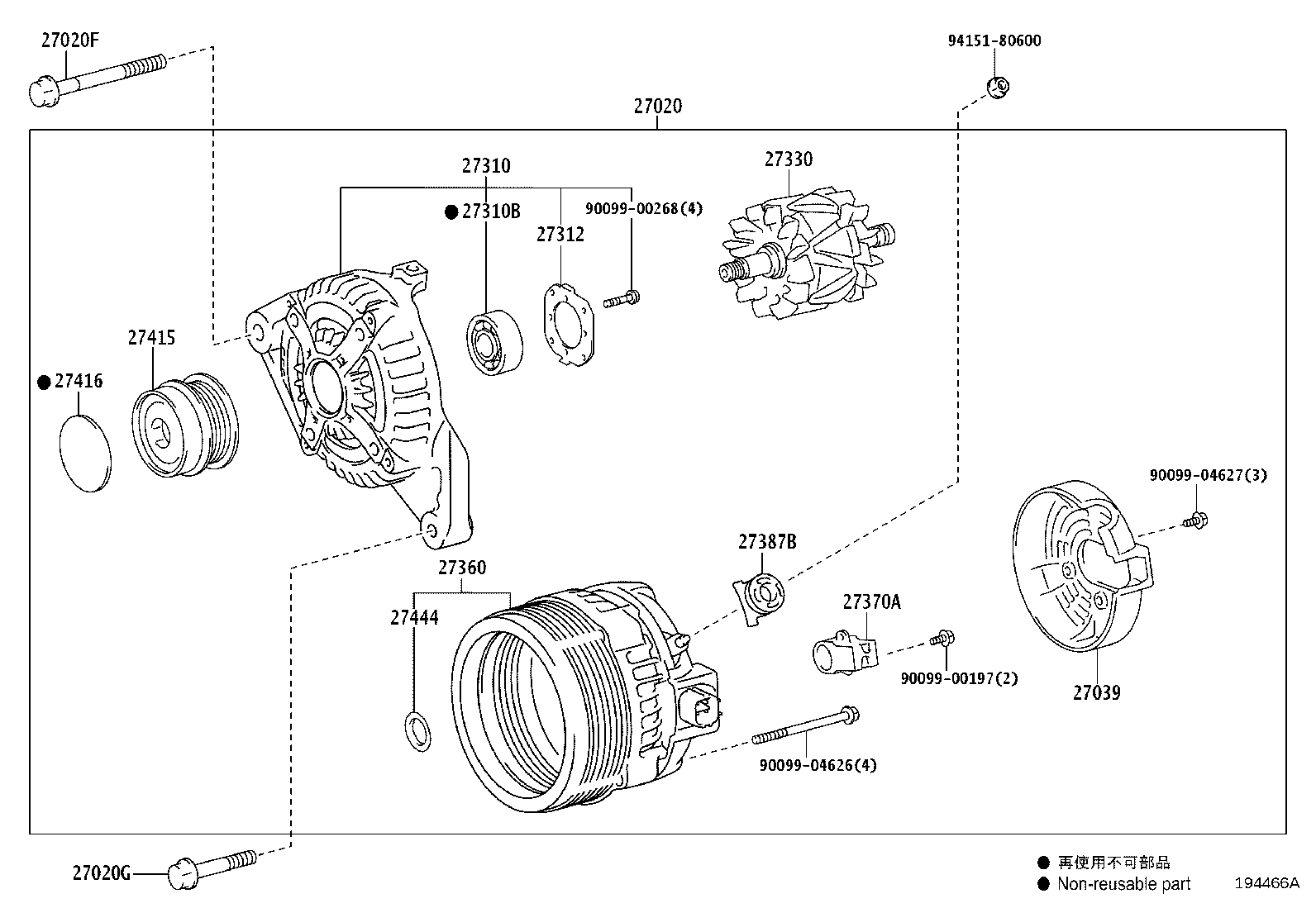 27330-0F060 ROTOR ASSY, ALTERNATOR product image