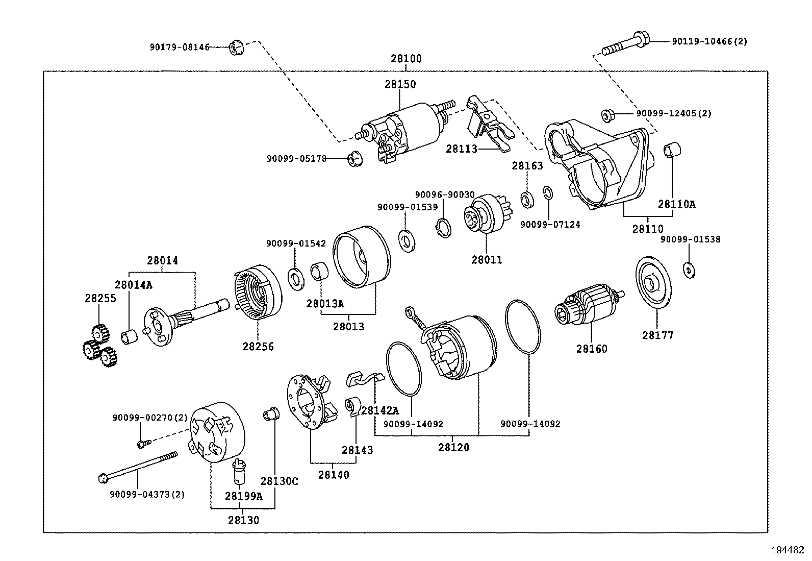 28115-26040 HOUSING ASSY, STARTER DRIVE product image