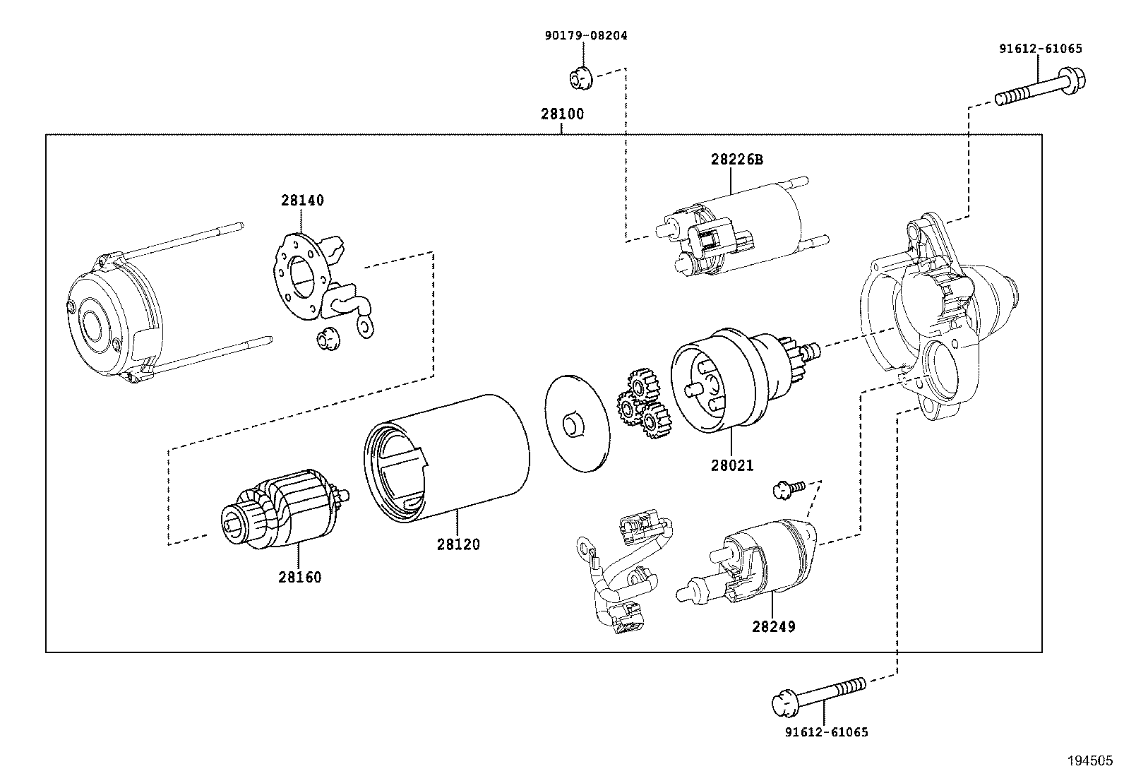 28120-26180 YOKE ASSY, STARTER product image