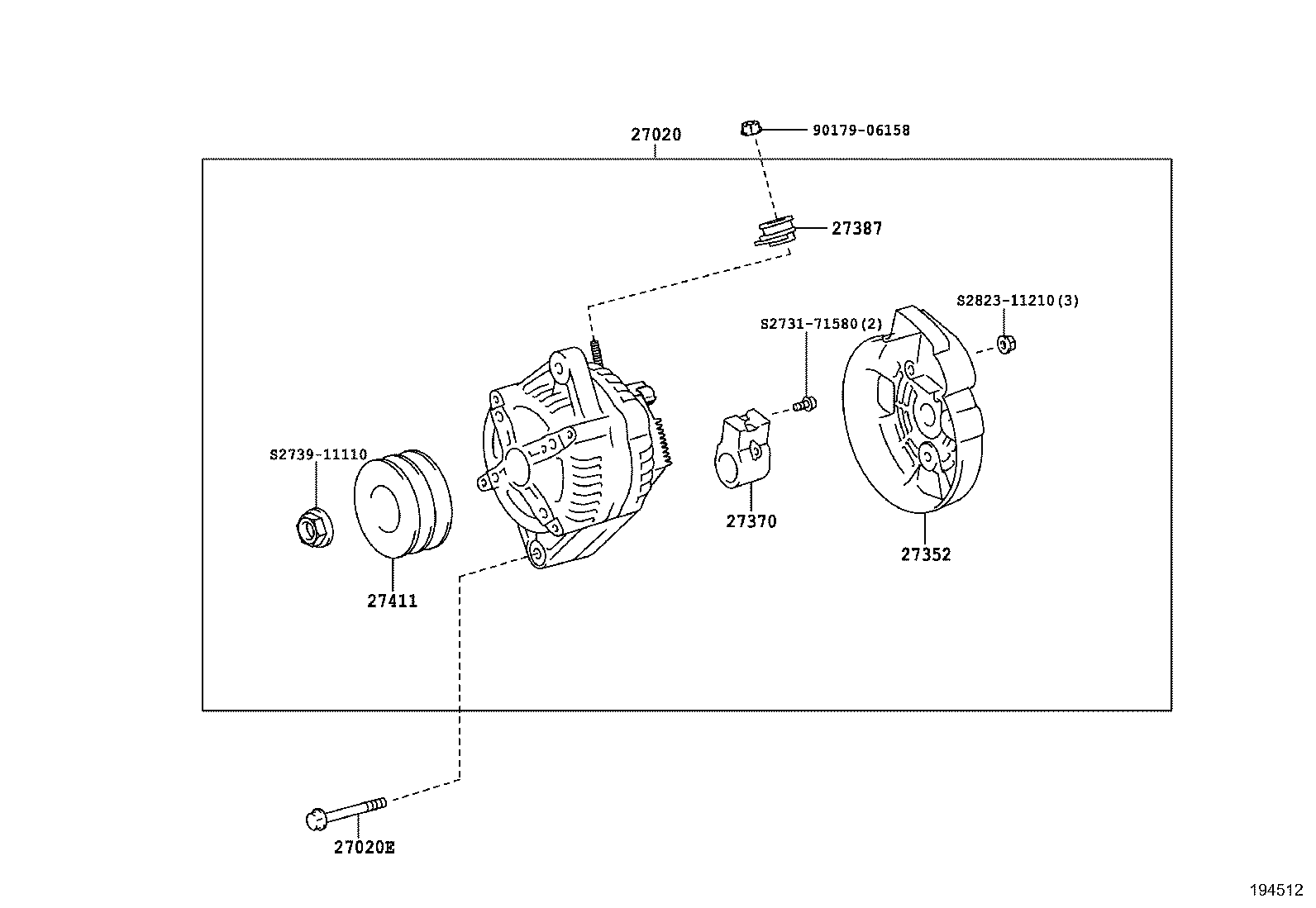 S2936-71090 SEAL, ALTERNATOR PLATE product image