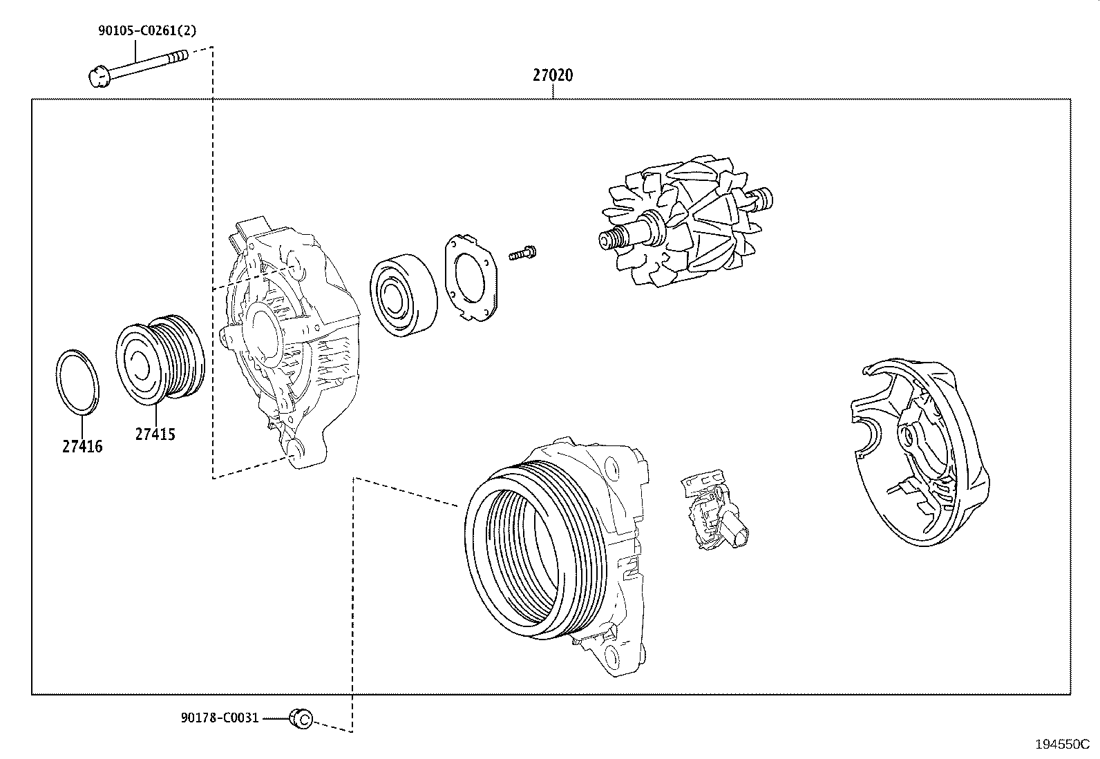 27360-0P320 COIL ASSY, ALTERNATOR product image