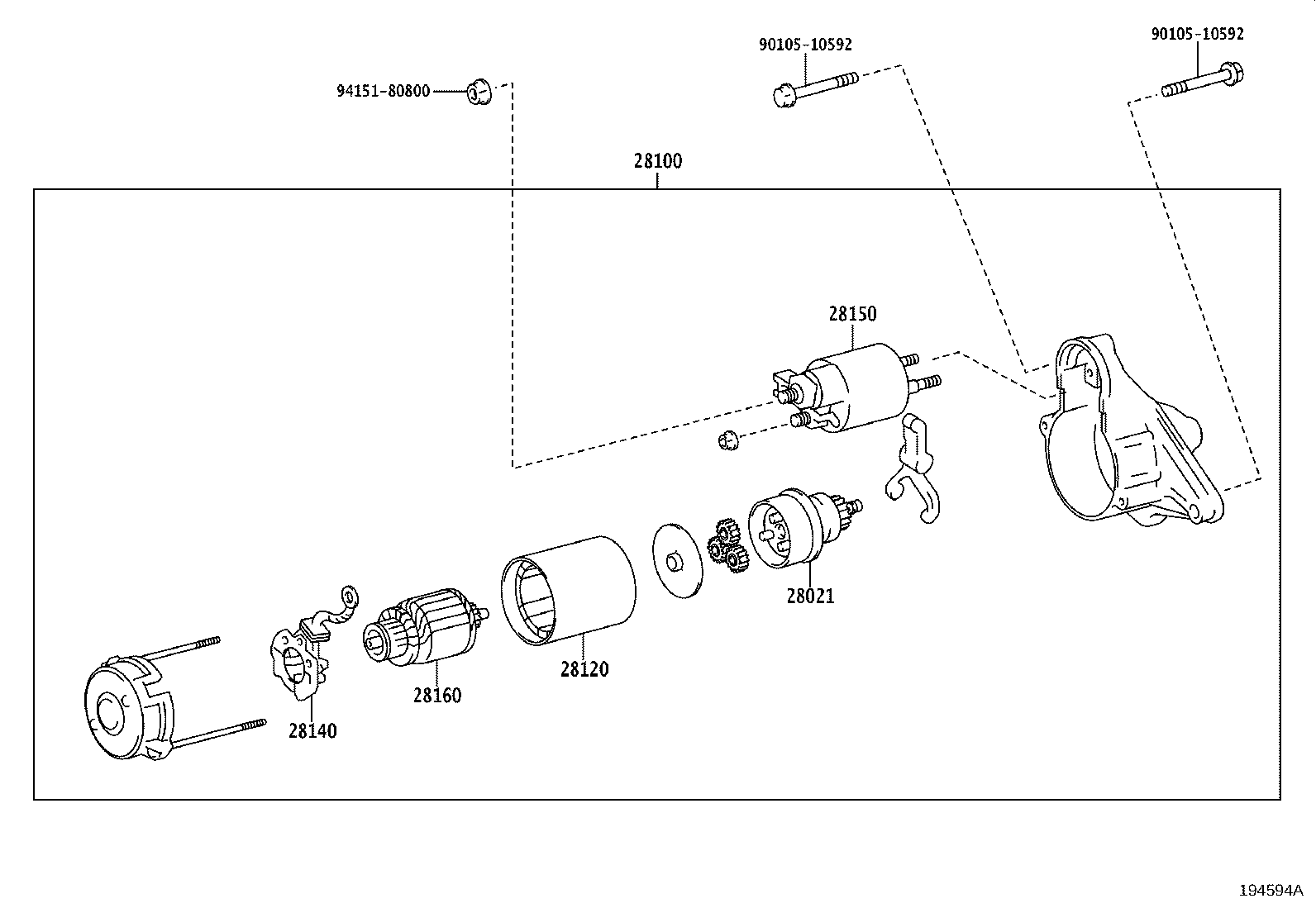 28100-21081 STARTER ASSY product image