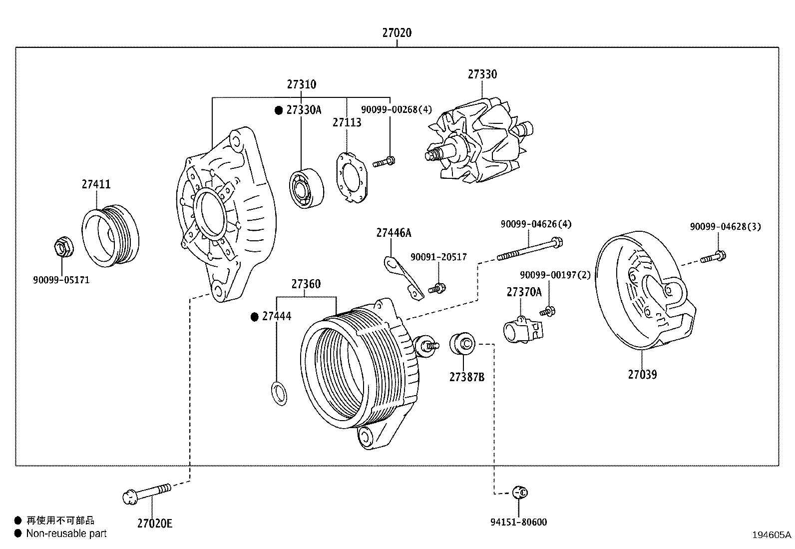 27360-47330 COIL ASSY, ALTERNATOR product image