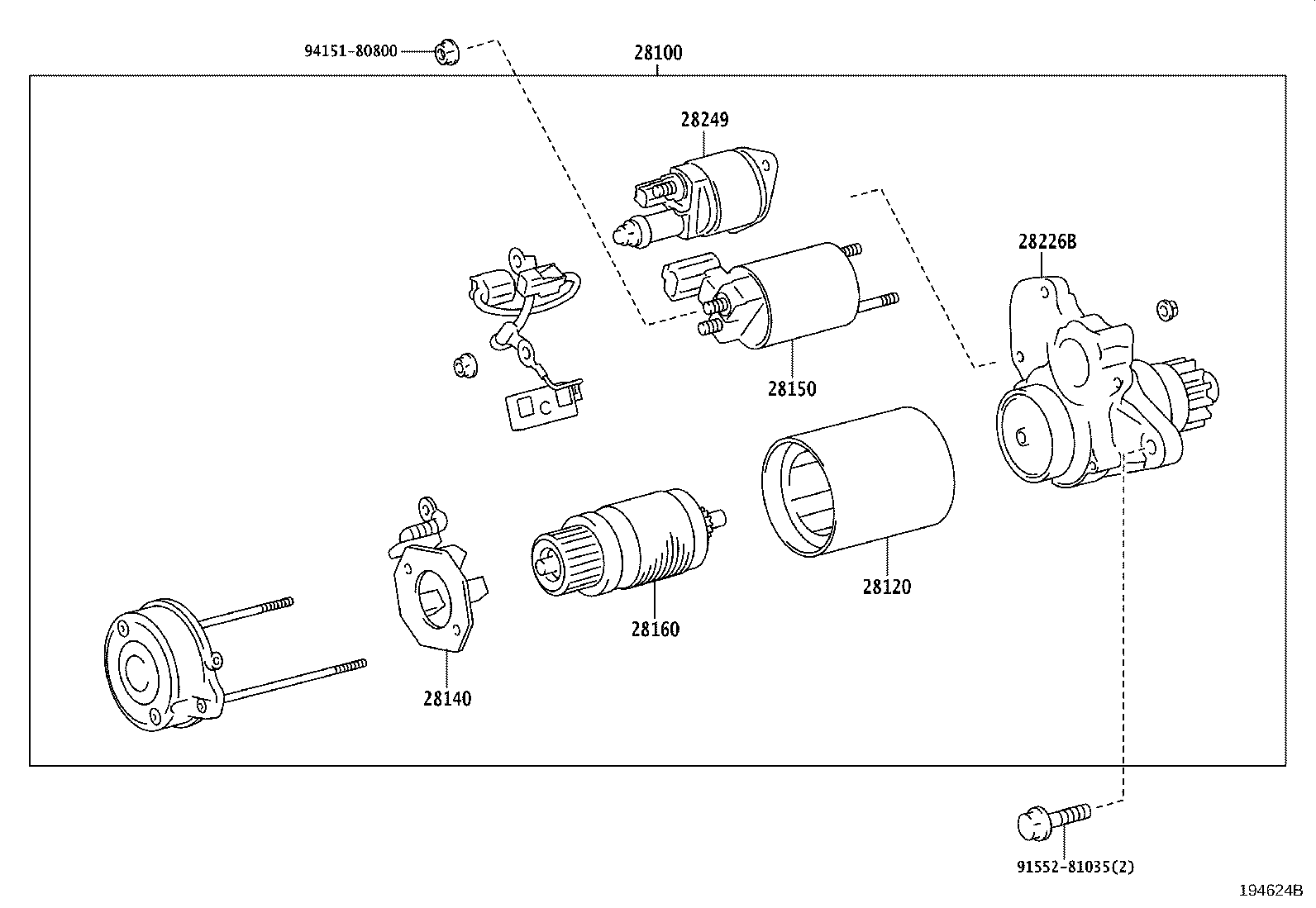 28100-20022 STARTER ASSY product image